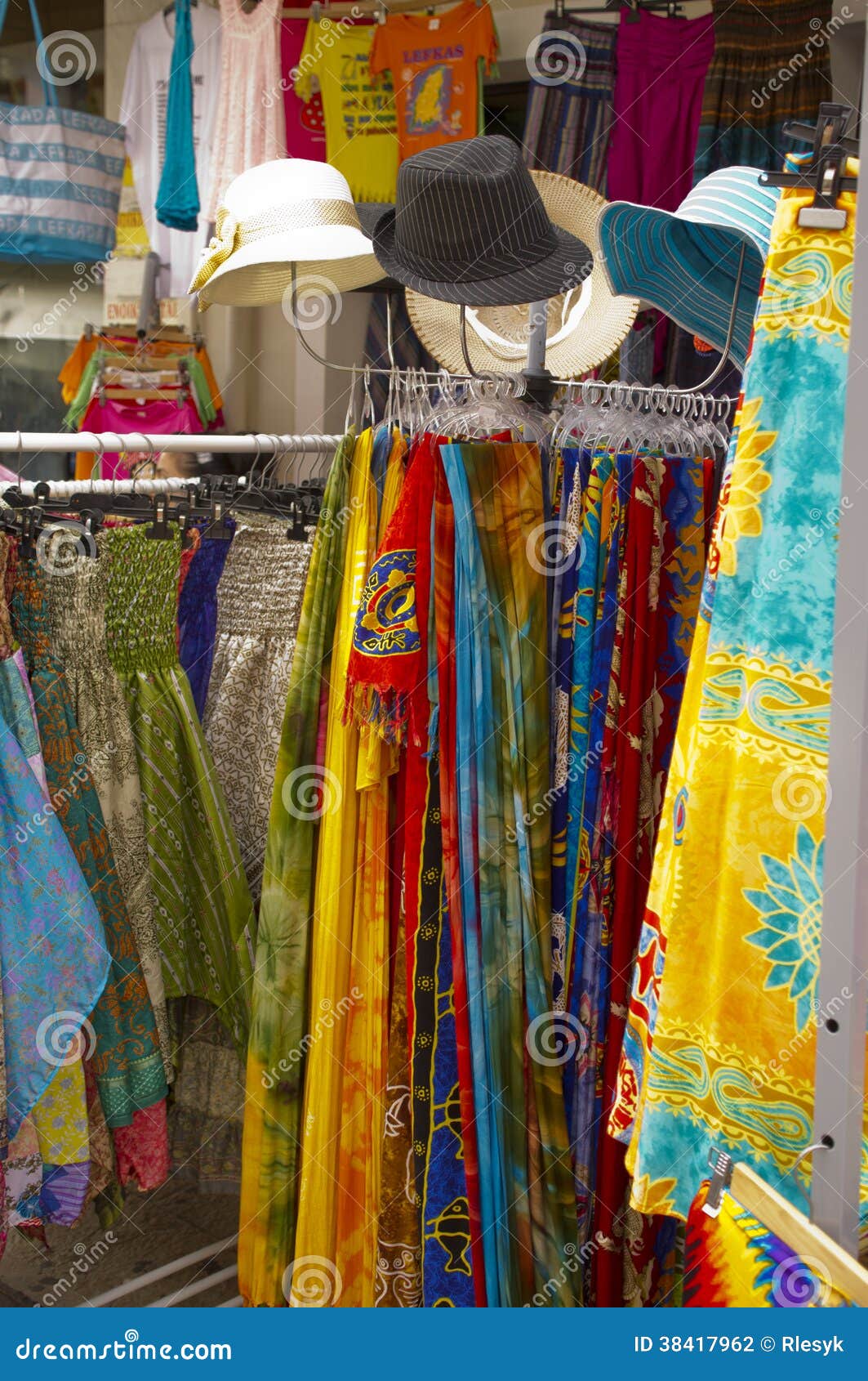 Bright colored clothing editorial photography. Image of shopping - 38417962