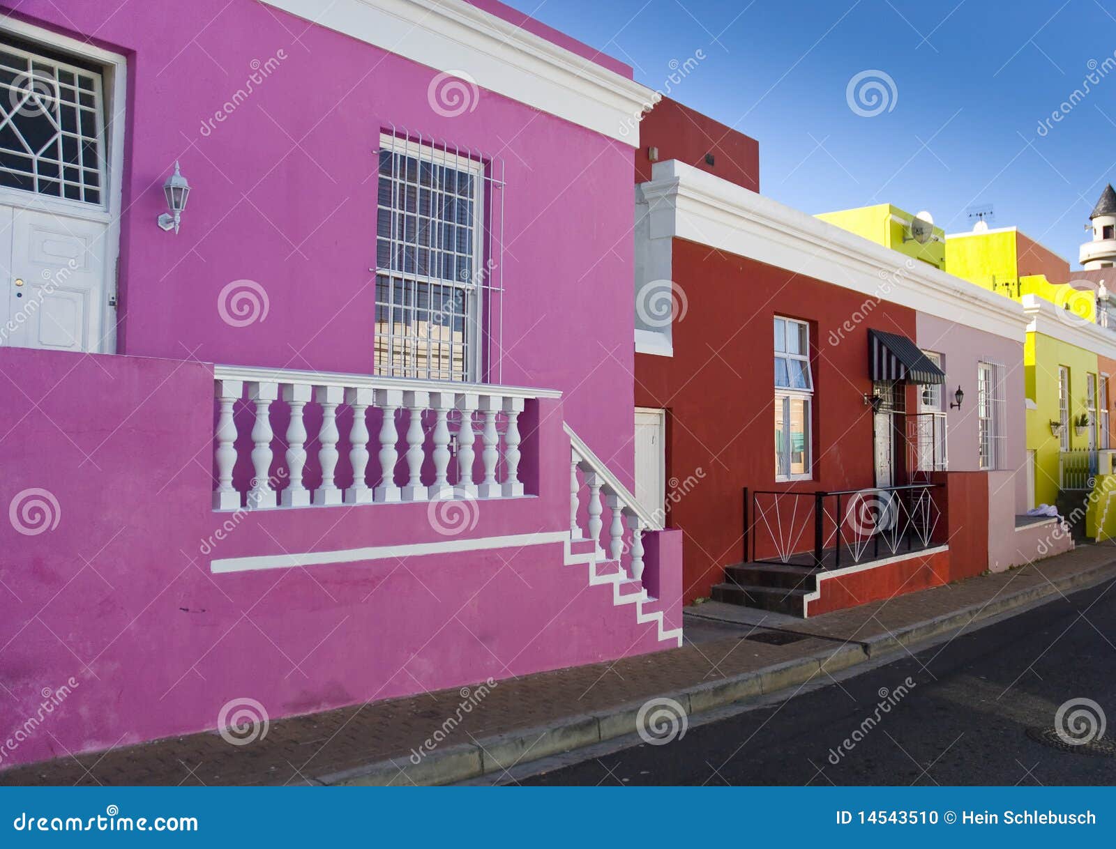 Bright colored houses stock photo. Image of traditional - 14543510
