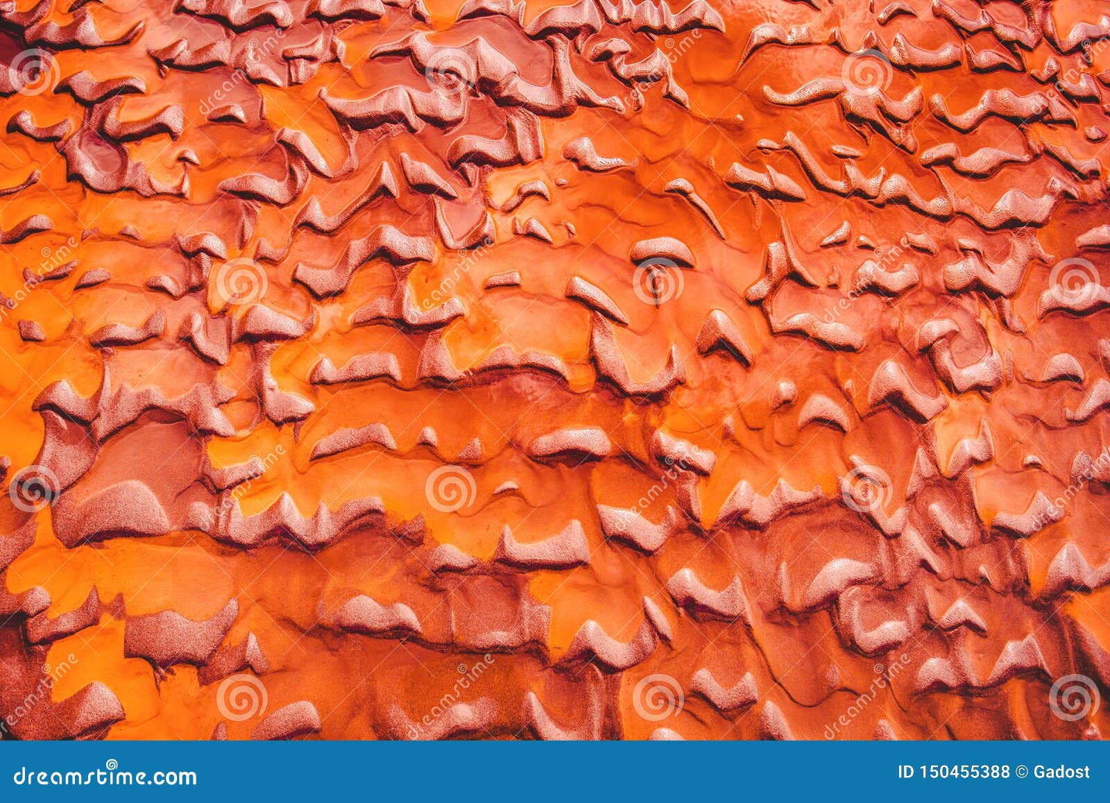 texture of red sand beach