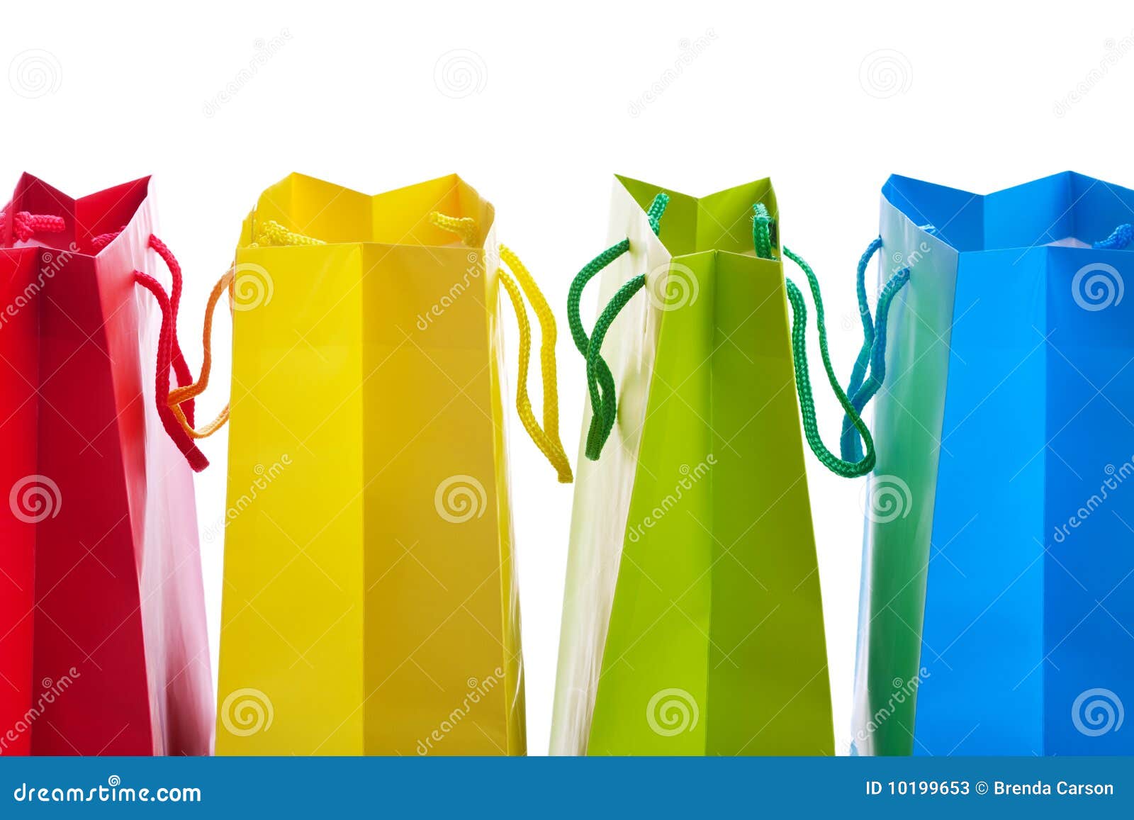 Bright Colored Shopping Bags Stock Image Image of white, yellow 10199653