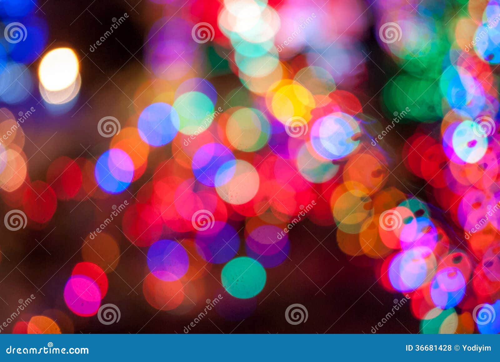Bright colorful bokeh stock photo. Image of effect, blue - 36681428