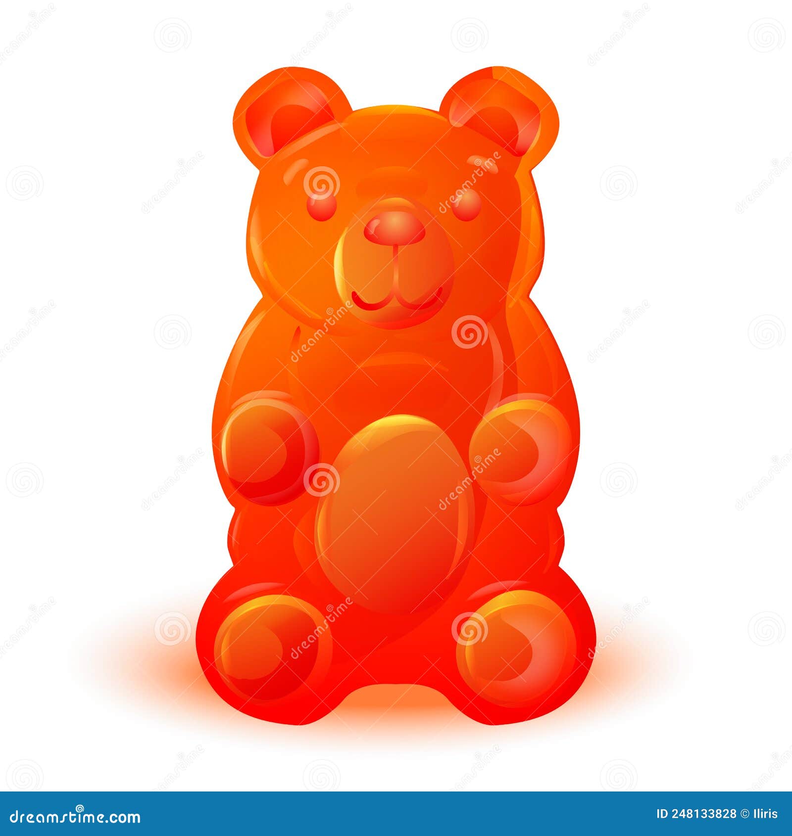 Set of Colorful Beautiful Gummy Bears Stock Vector - Illustration