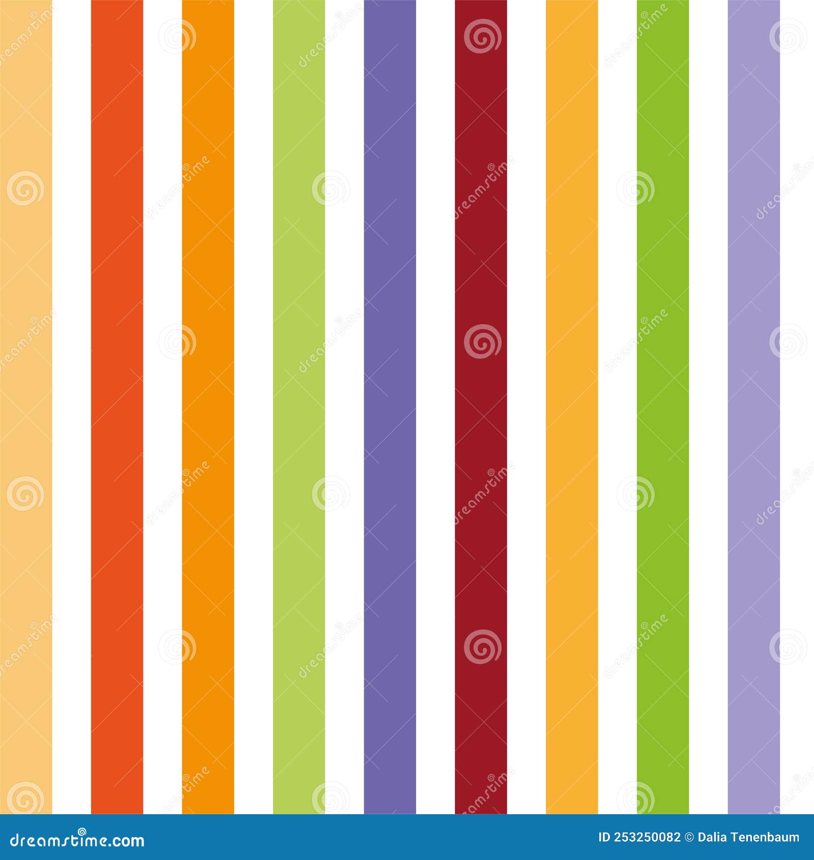 Bright Colorful Stripes Wallpaper Pattern Vector Illustration. Stock