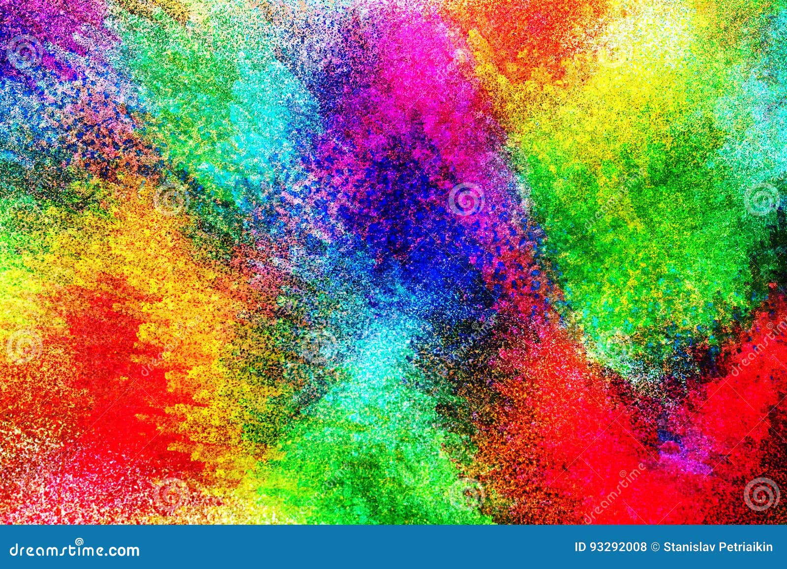 Bright Colorful Unique Abstract Background Stock Illustration