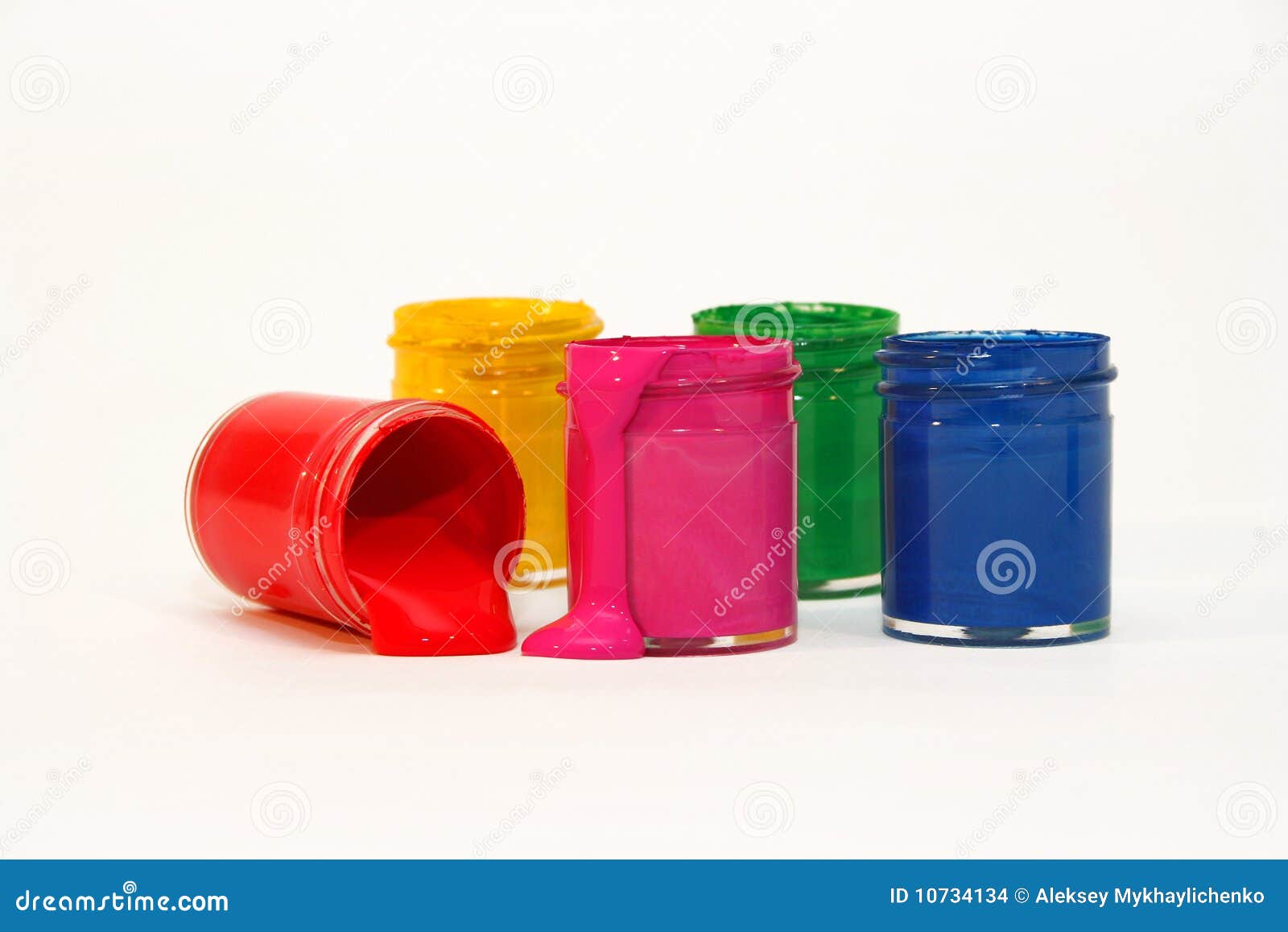 Bright colors of gouache stock photo. Image of yellow 10734134