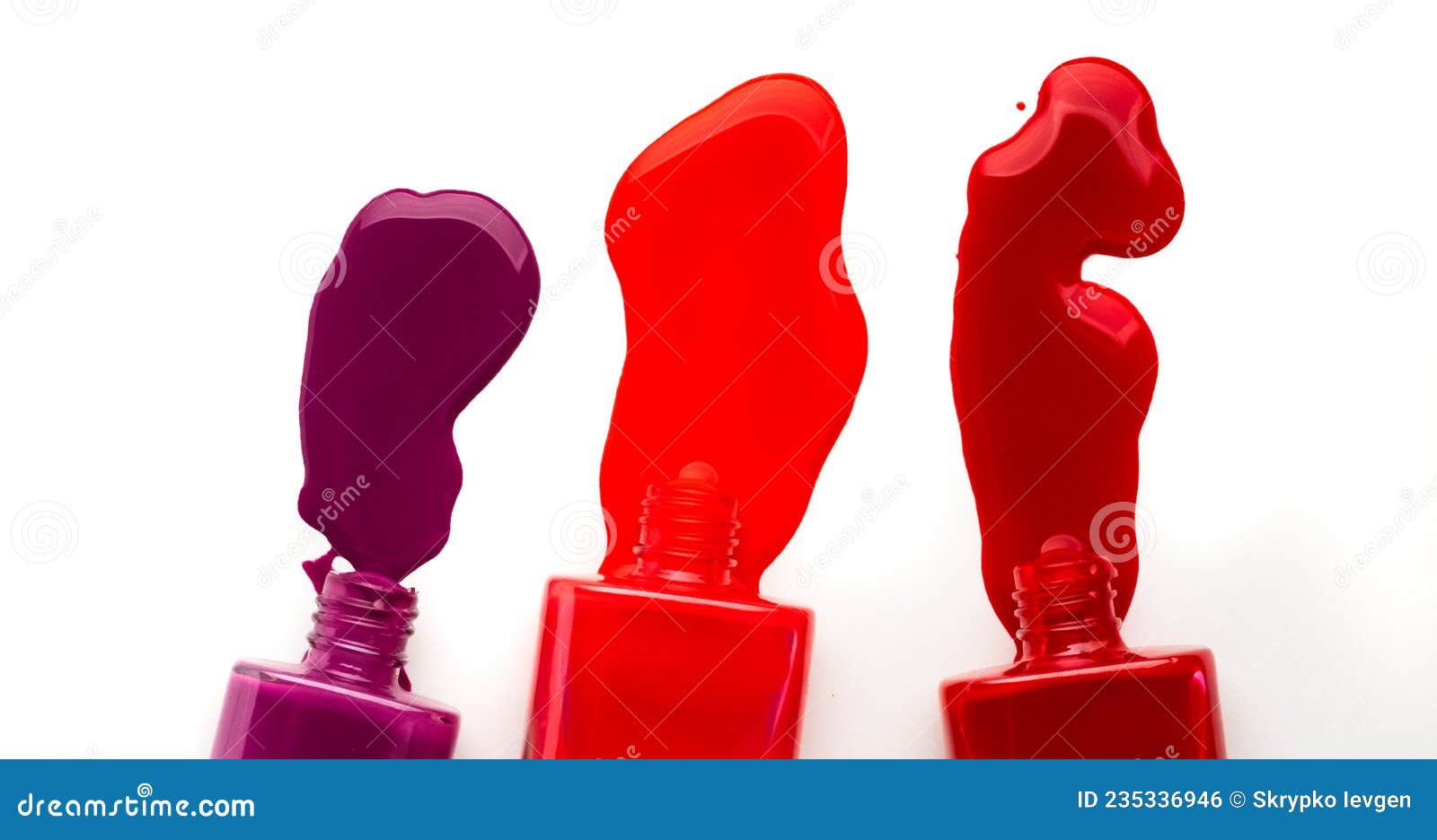 Bright Colours of Nail Polish Stock Photo Image of decor, manicure