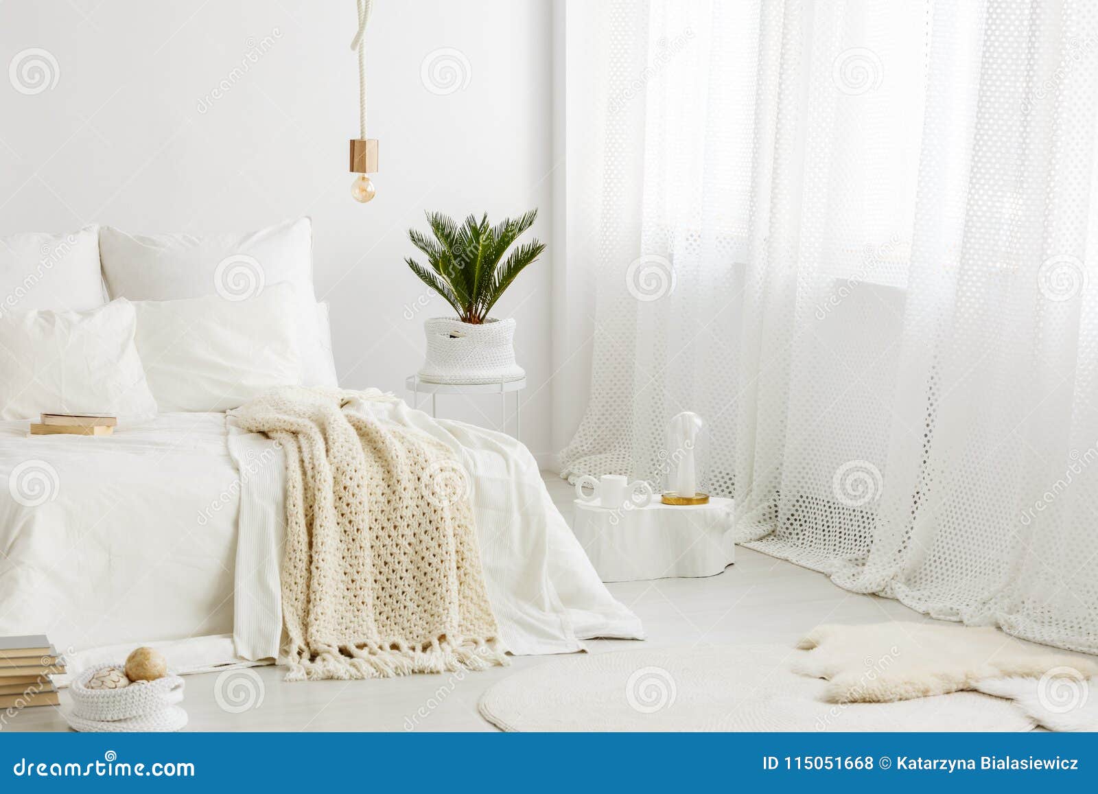 cozy bedroom with white bedding