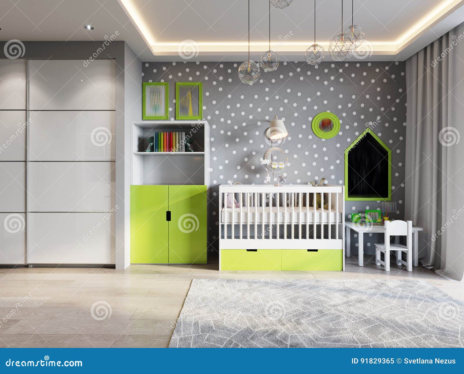 Bright And Cozy Children S Room In Modern Urban Contemporary