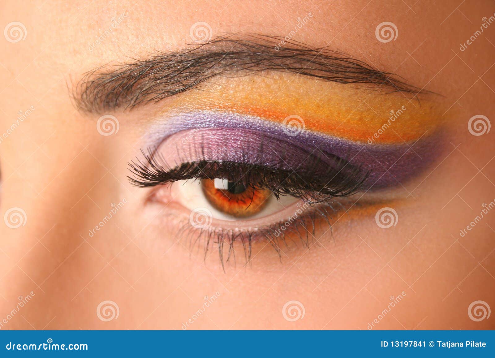 Bright eye stock image. Image of adult, glamour, orange 13197841