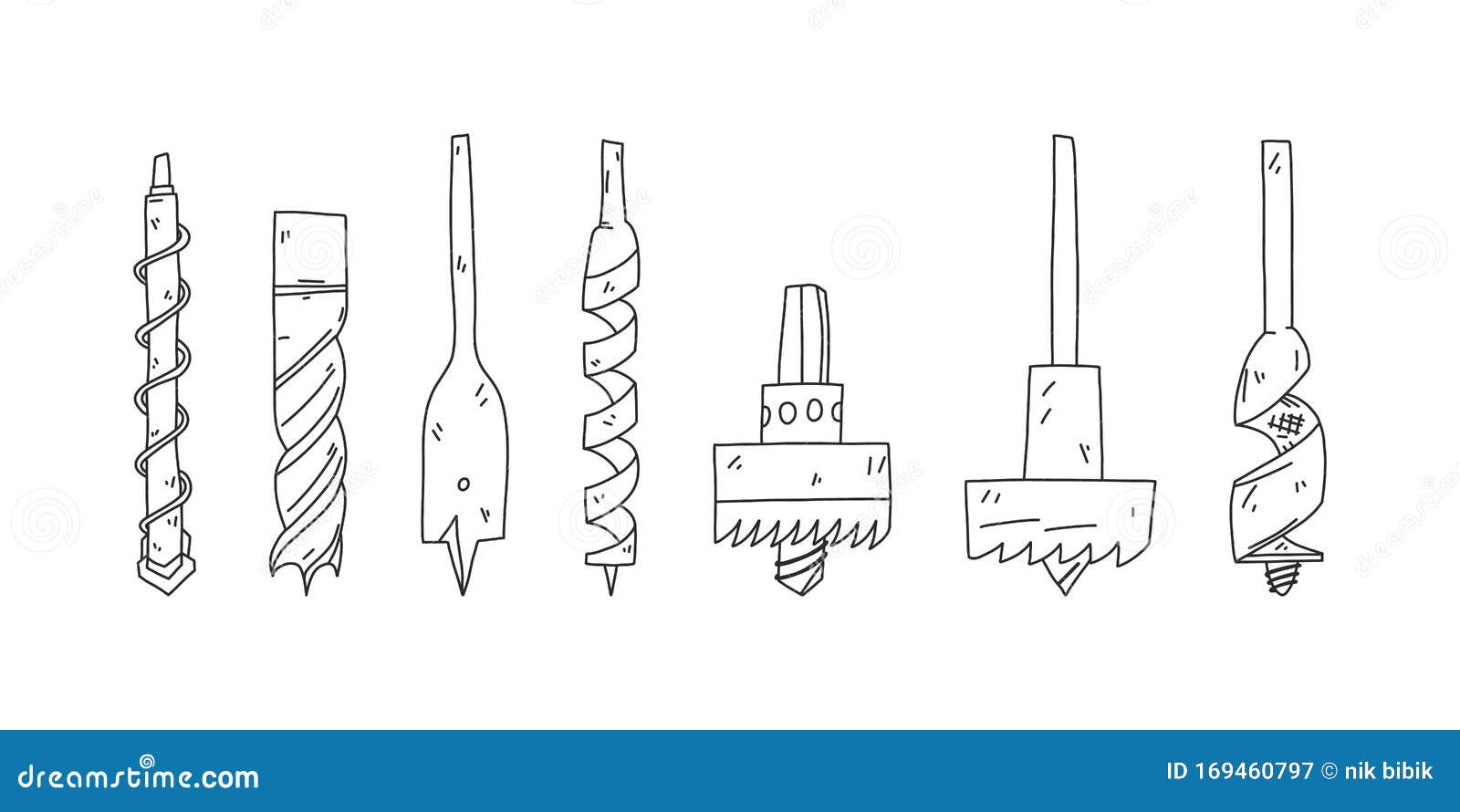 Painted drill bit vector illustration  CanStock