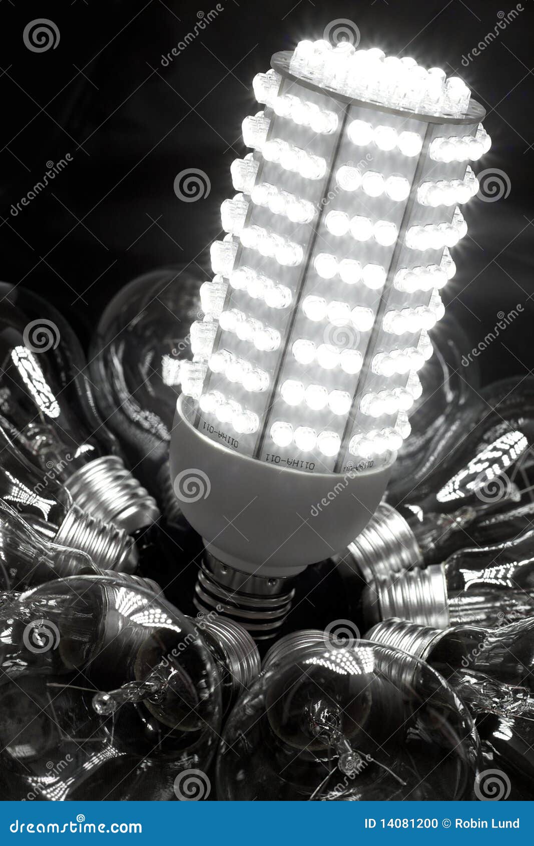 Bright future of the LED stock photo. Image of edison - 14081200