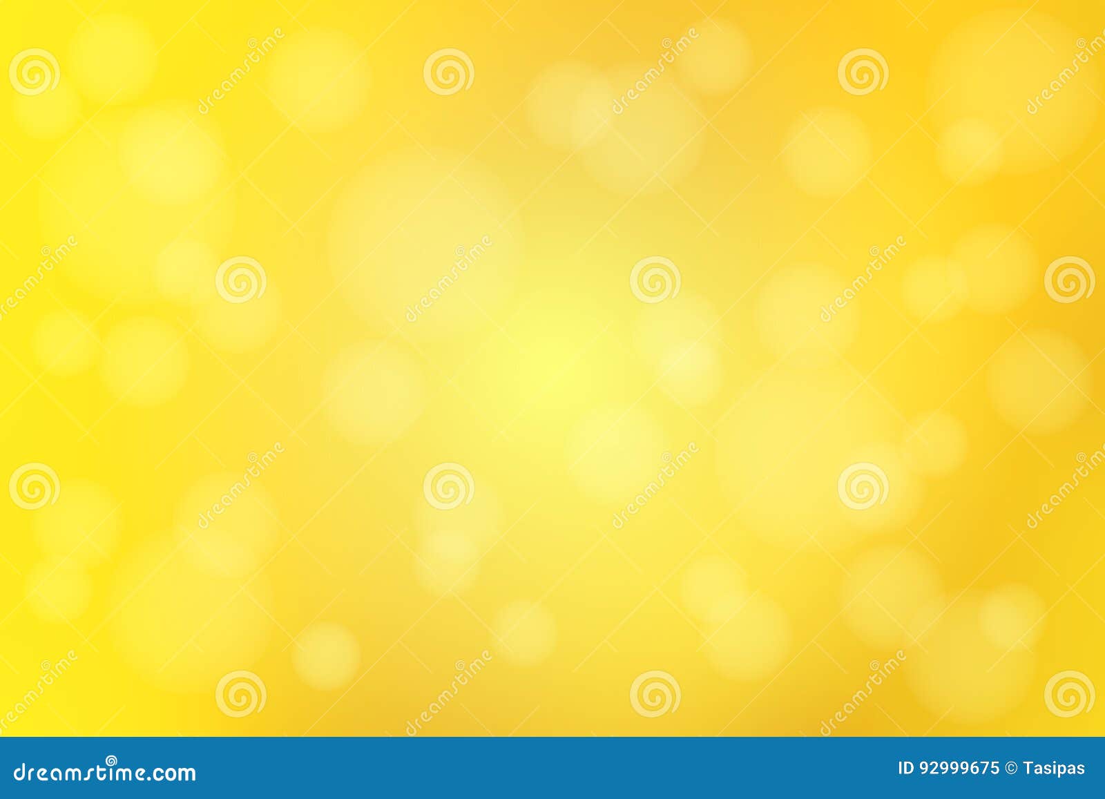 Bright Golden Yellow Abstract with Bokeh Lights Blurred Background