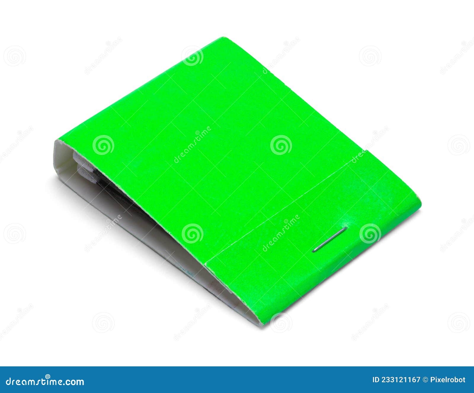 Bright Green Matchbook stock image. Image of matchbook 233121167