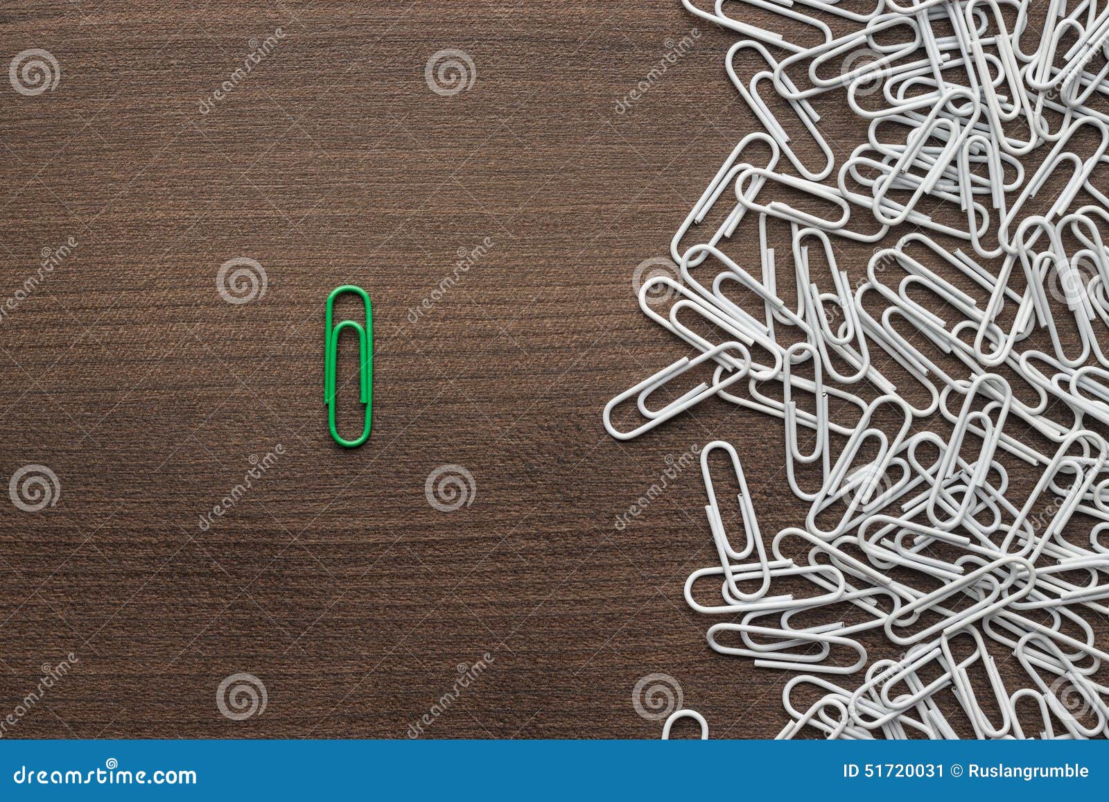 Bright Green Paper Clip Concept Stock Image Image of business, lead