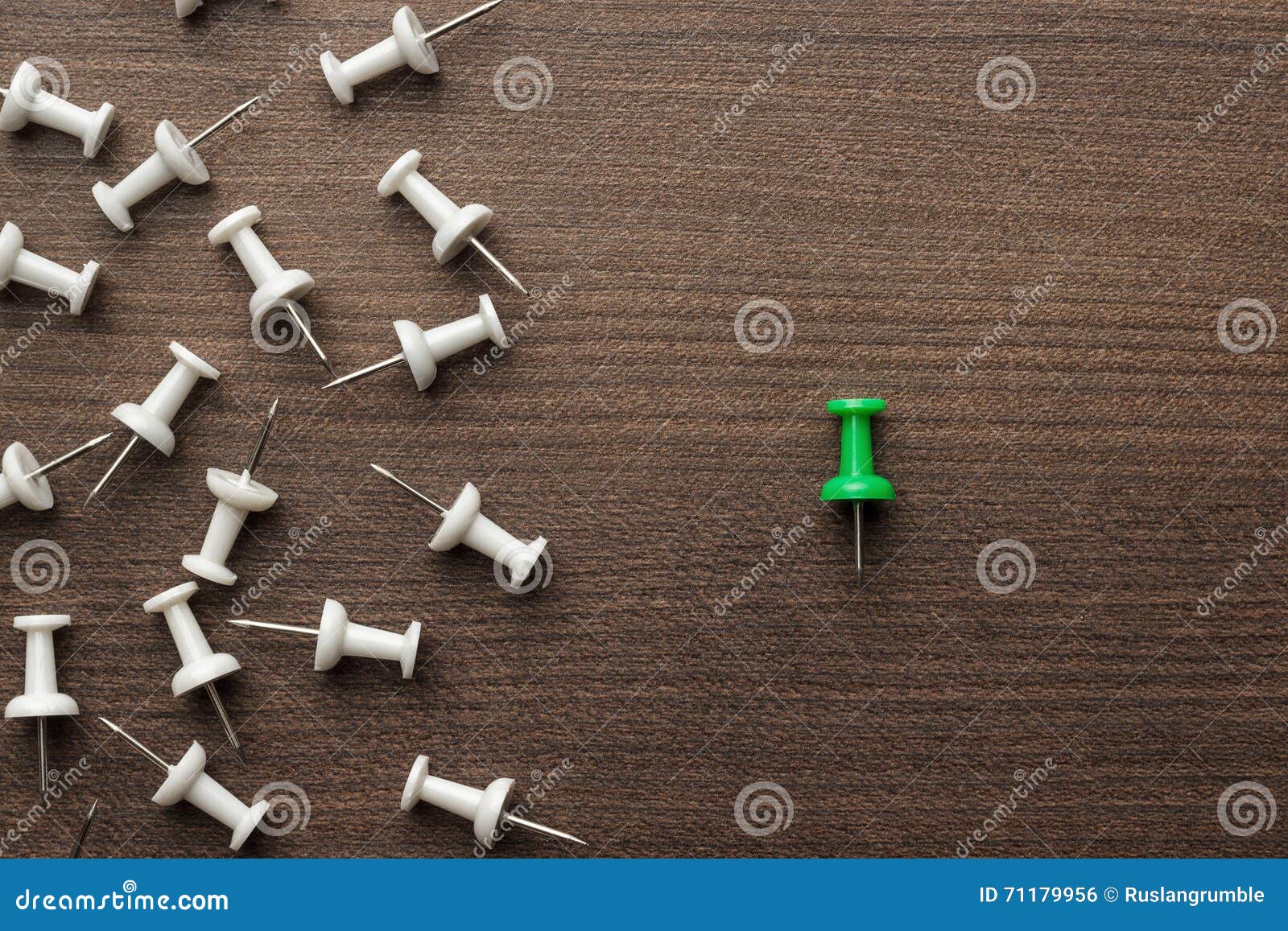 Green Push Pin Pushpin Drawing Thumbtack Thumb Tack Isolated On White