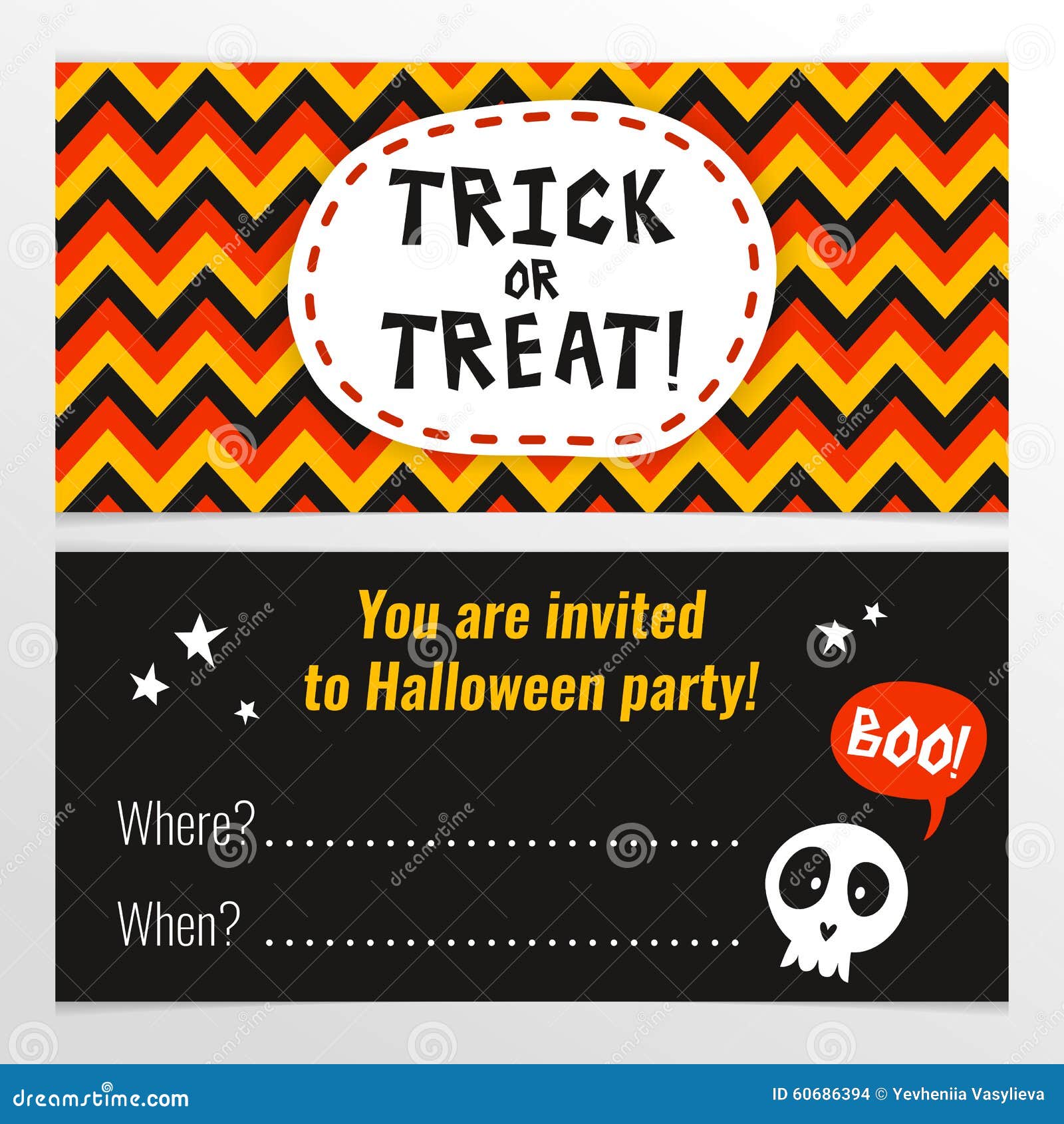 bright halloween party invitation design template horizontal stock cool invitation design