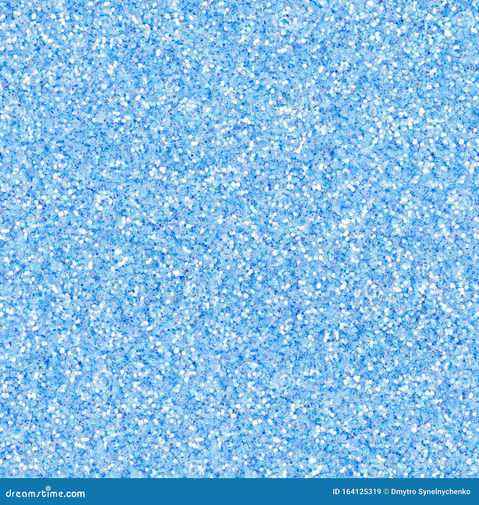 Bright Light Blue Glitter, Sparkle Confetti Texture. Christmas Abstract