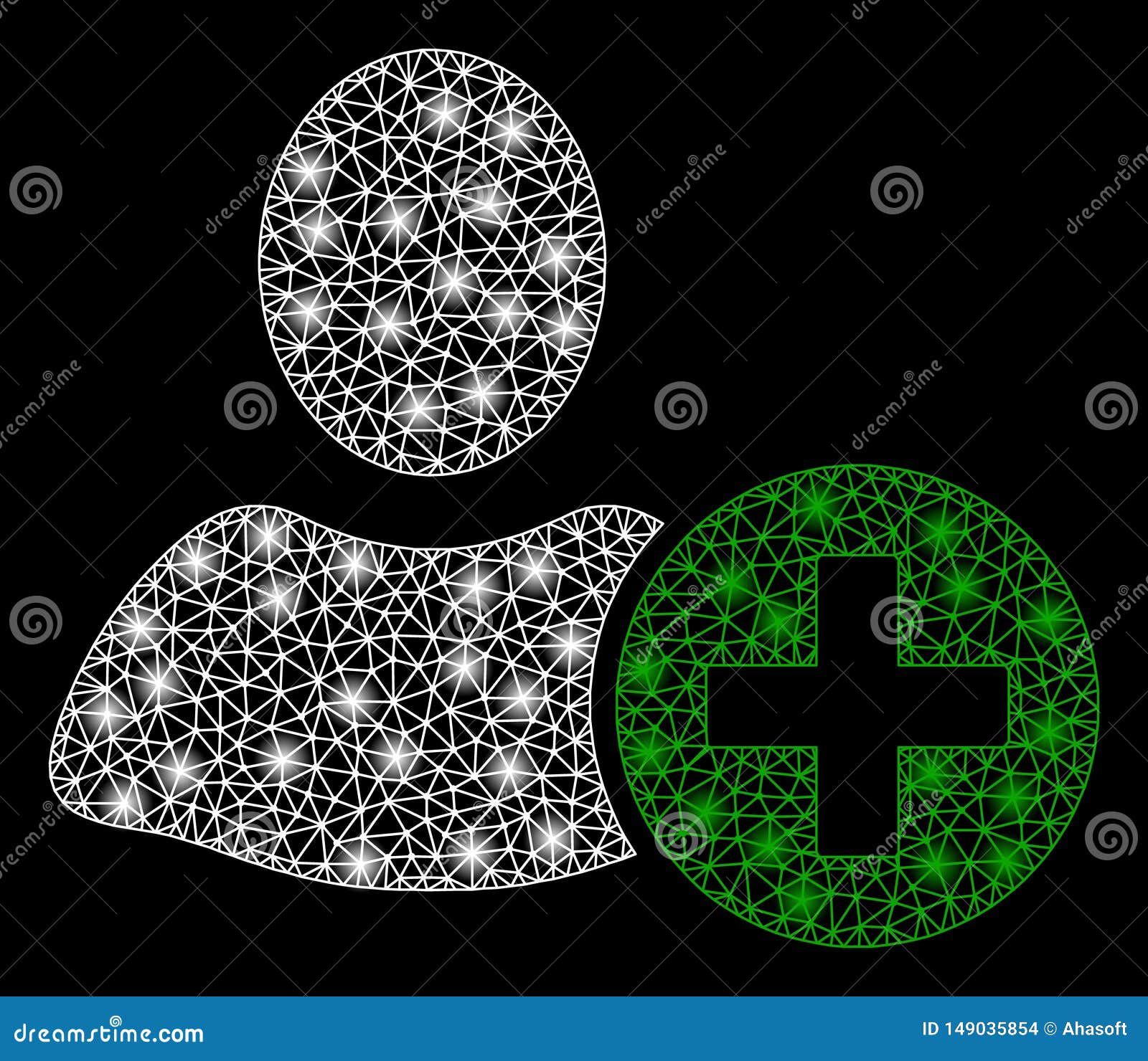 bright mesh 2d add user with flash spots stock vector illustration of personal glow 149035854 dreamstime com