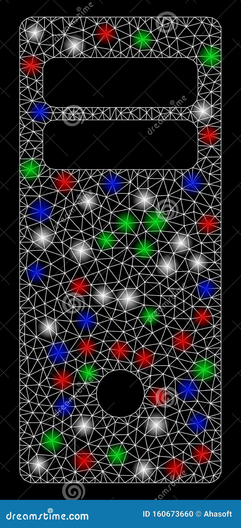 bright mesh 2d computer mainframe with flash spots stock vector illustration of green glow 160673660 dreamstime com