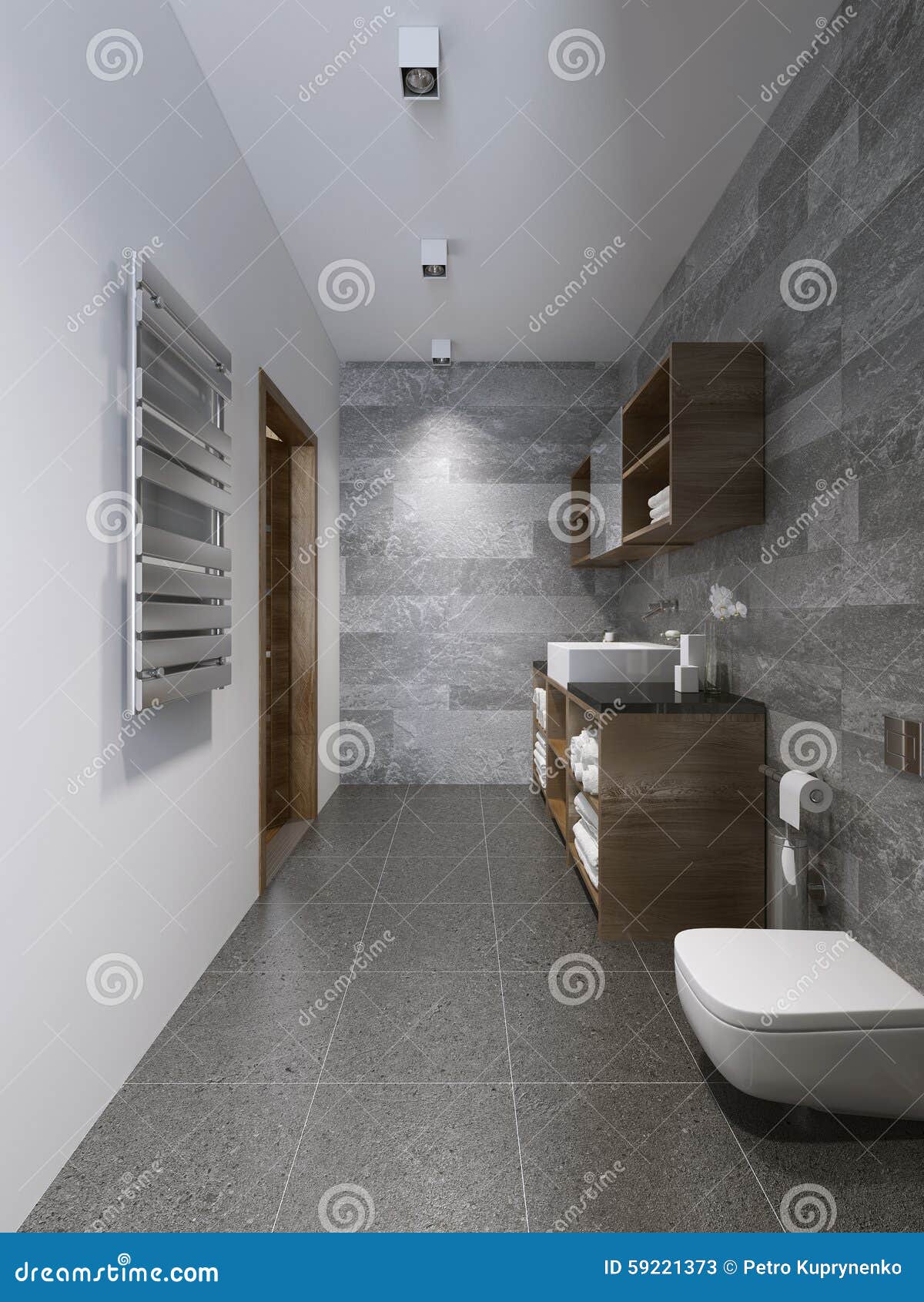 Bright Modern Bathroom Interior Stock Image Image of bathroom, cozy