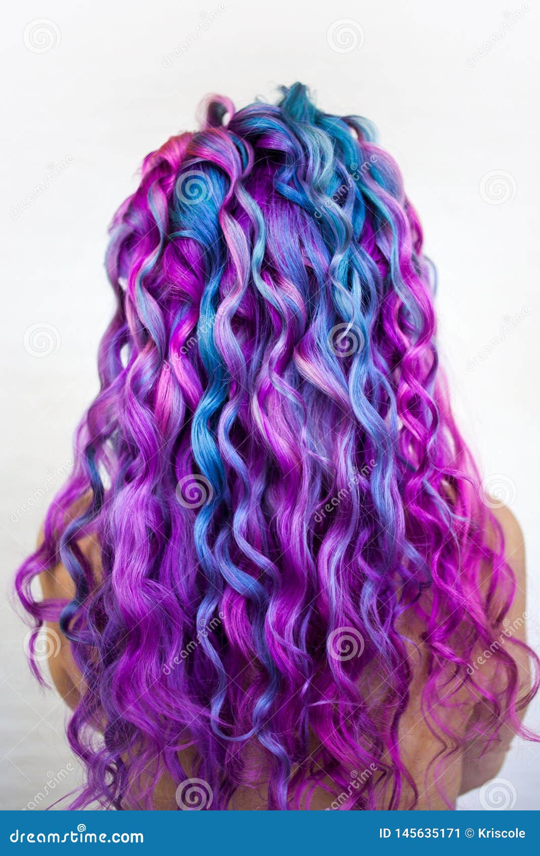 Bright Multi-colored Hair Coloring, Gradient Blue Purple and Pink Shades. Beautiful Hair Stock Image - Image of beautiful, back: 145635171 Bright Multi-colored Hair Coloring, Gradient Blue Purple and Pink Shades. Beautiful Hair Stock Image - Image of beautiful, back: 145635171