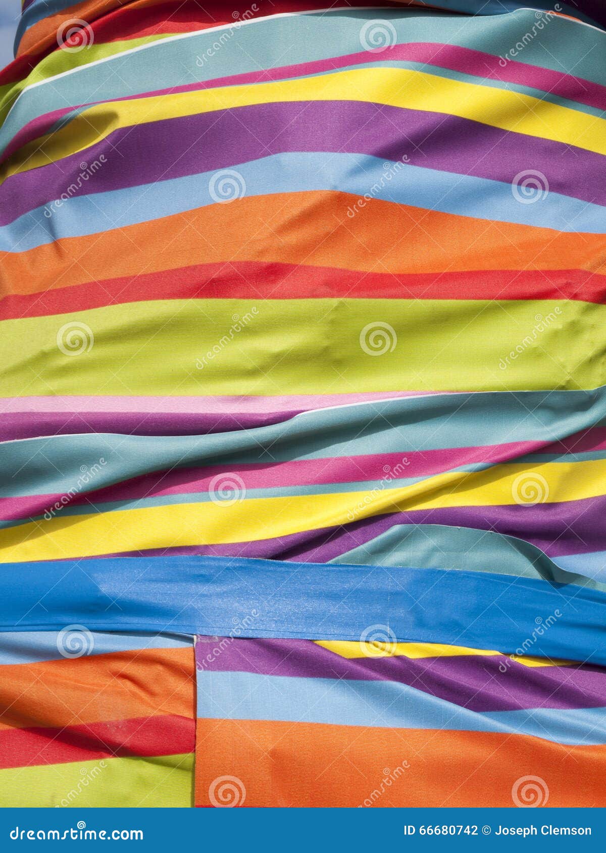 Bright Multicoloured Striped Cloth Stock Photo Image of material