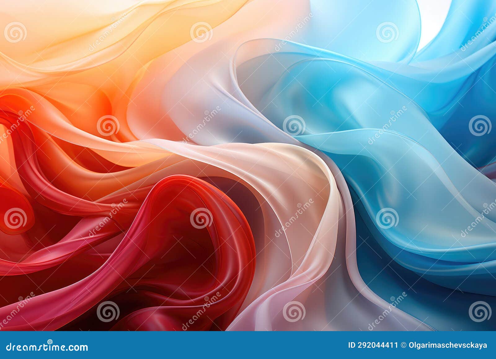 Bright Multicolored Abstract Background in the Form of Red, Pink, Blue
