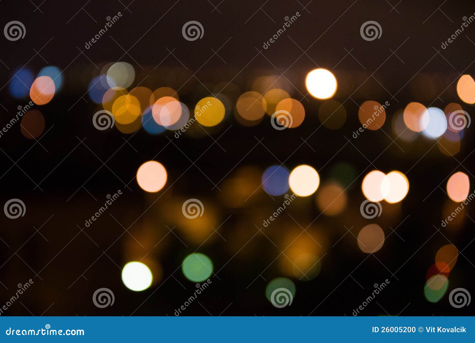 Bright Night City Lights Blurred Stock Photo Image of colorful, green