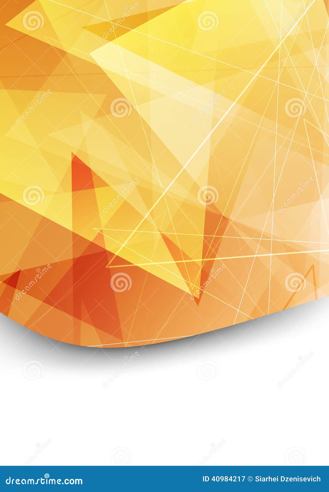 Bright Orange Folder Background Template Stock Vector - Illustration of