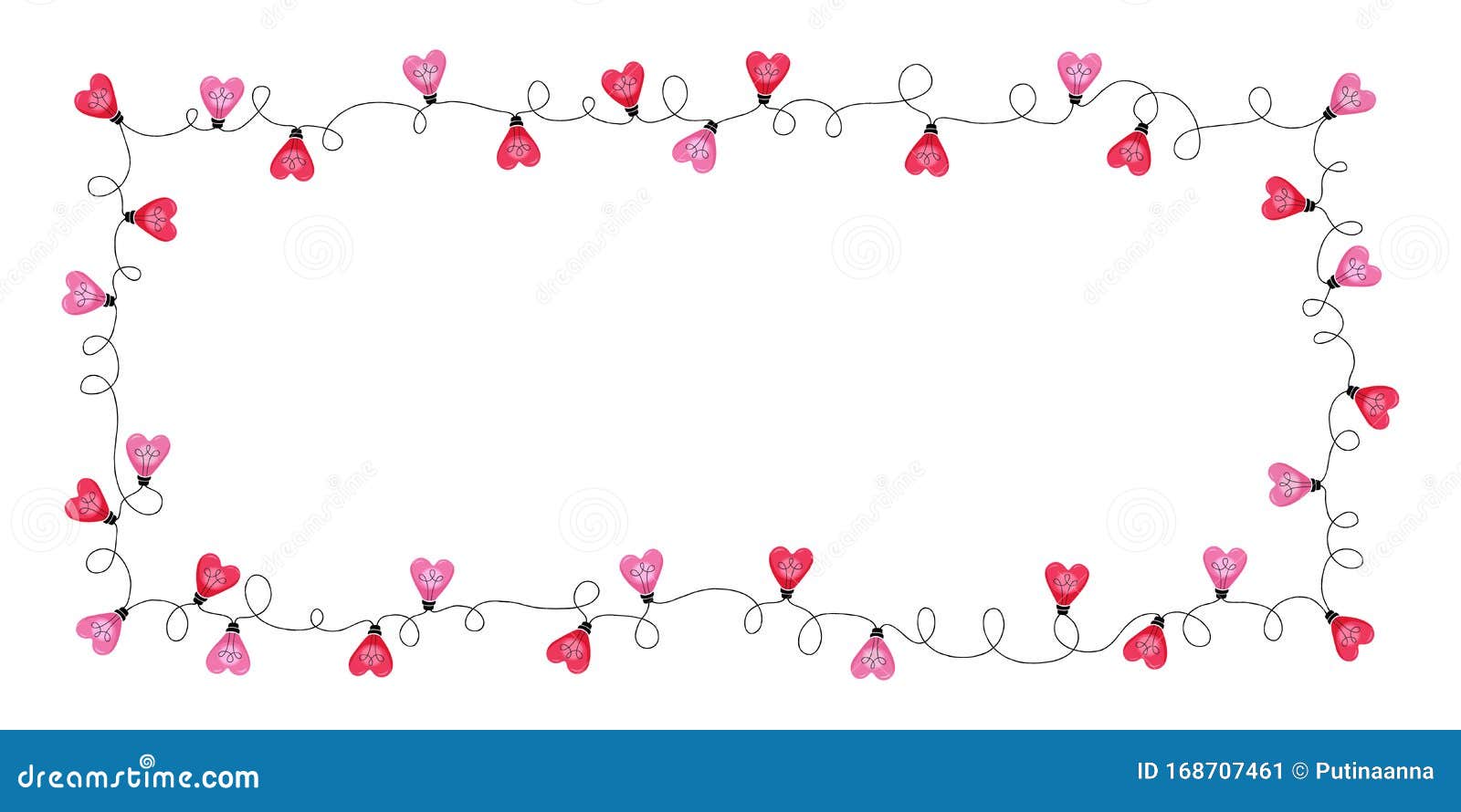 Download Bright Colorful Valentine`s Day Holiday Heart String ...