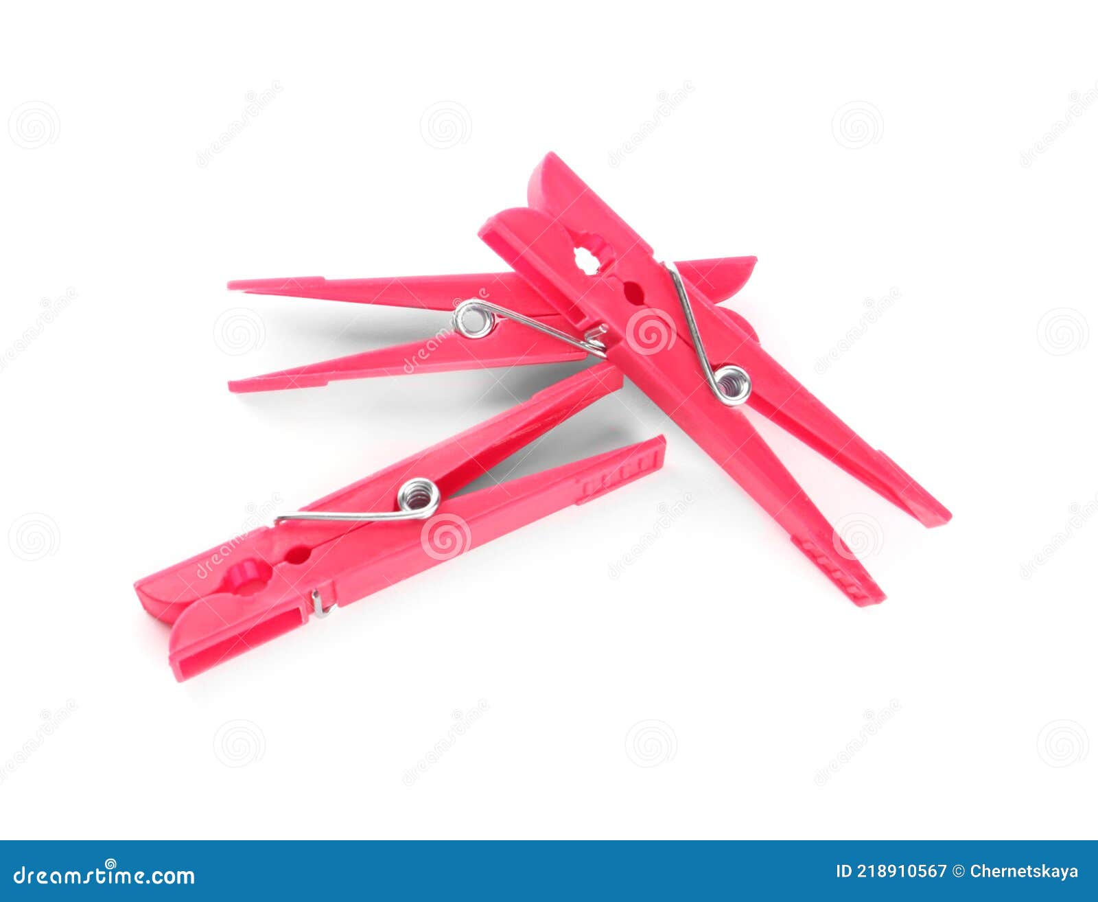 Bright Pink Plastic Clothespins on White Background, Above View Stock Image Image of plain
