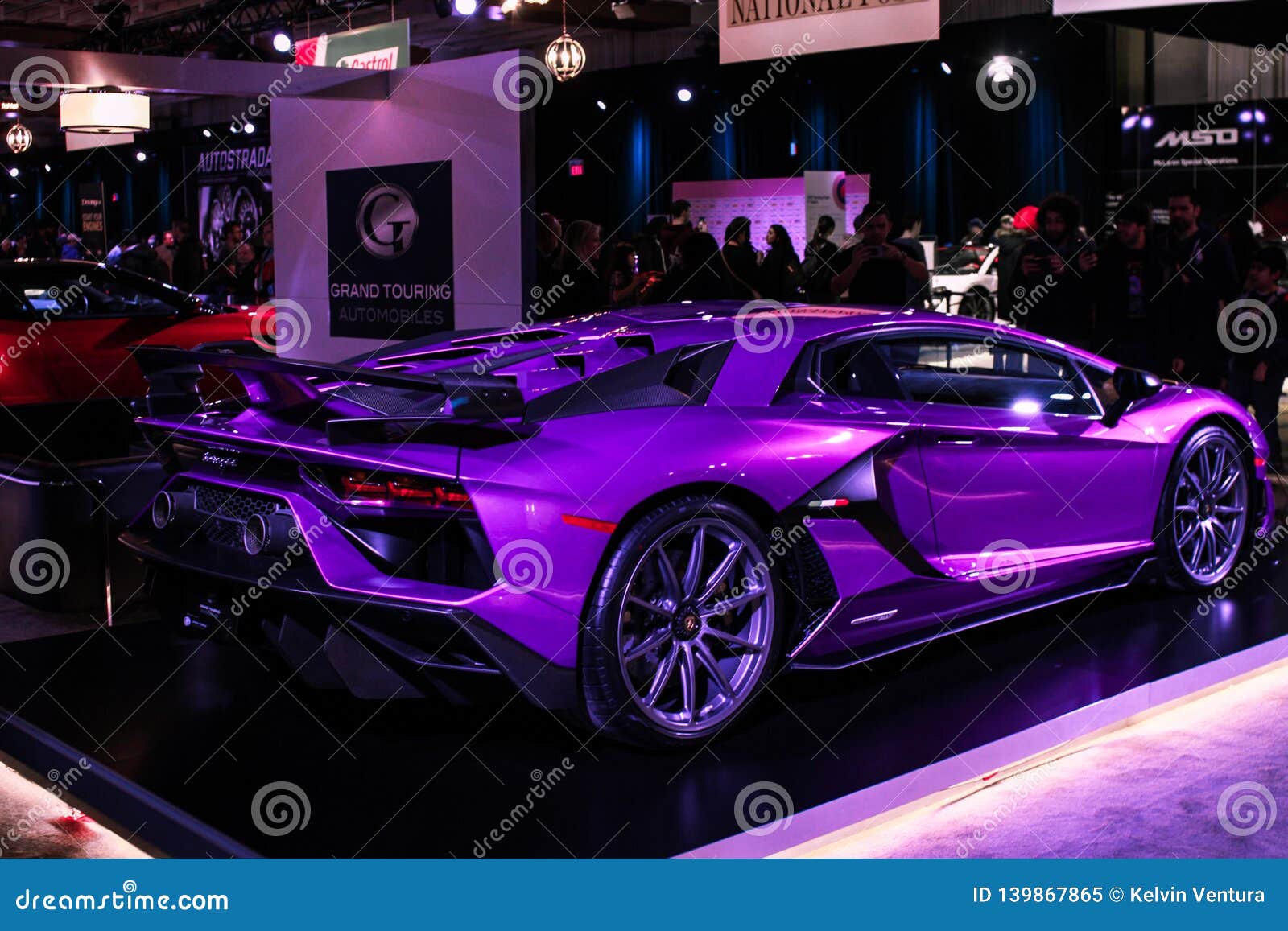 Rare Purple Lamborghini On Display Editorial Image Image Of Carpet Carohotography 139867865