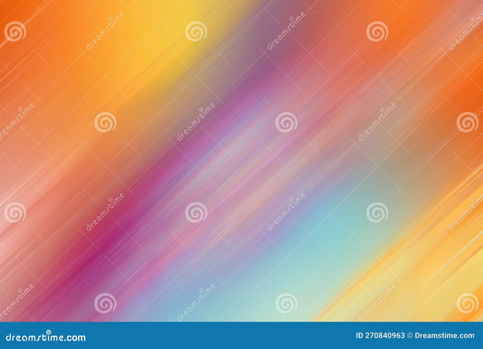 Bright Rainbow Orange Blue Gradient Background. Various Diagonal