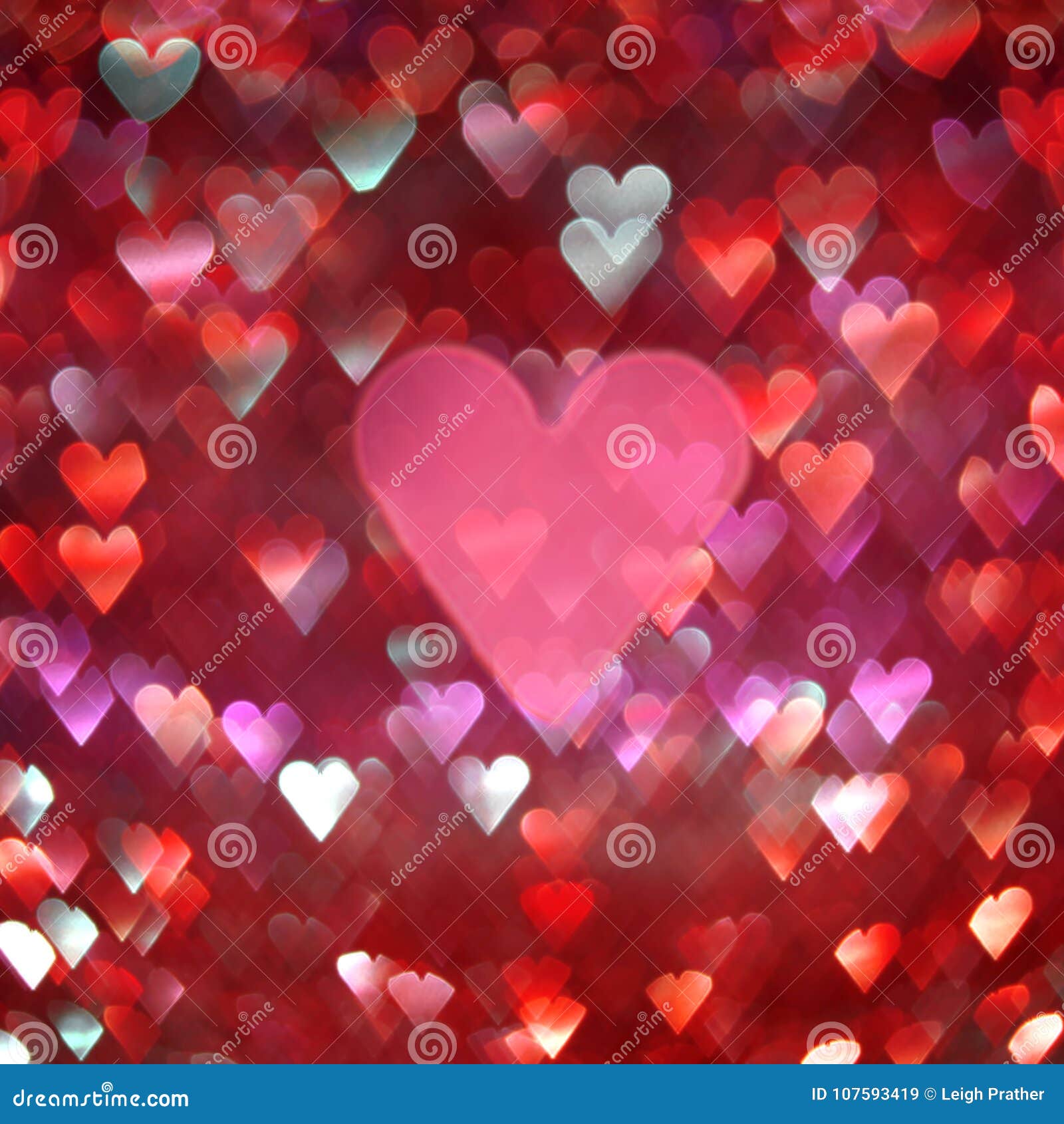 Bright Red And Pink Hearts Abstract Background Stock Image Image of glowing, colorful 107593419