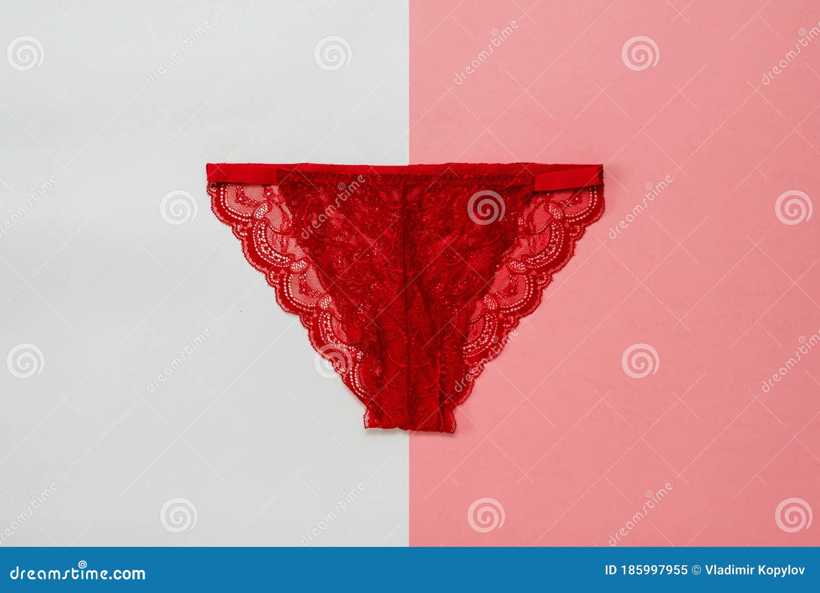 A Set of Hot Red Lingerie Isolated on White Background Stock Photo - Image  of panties, piece: 206079808