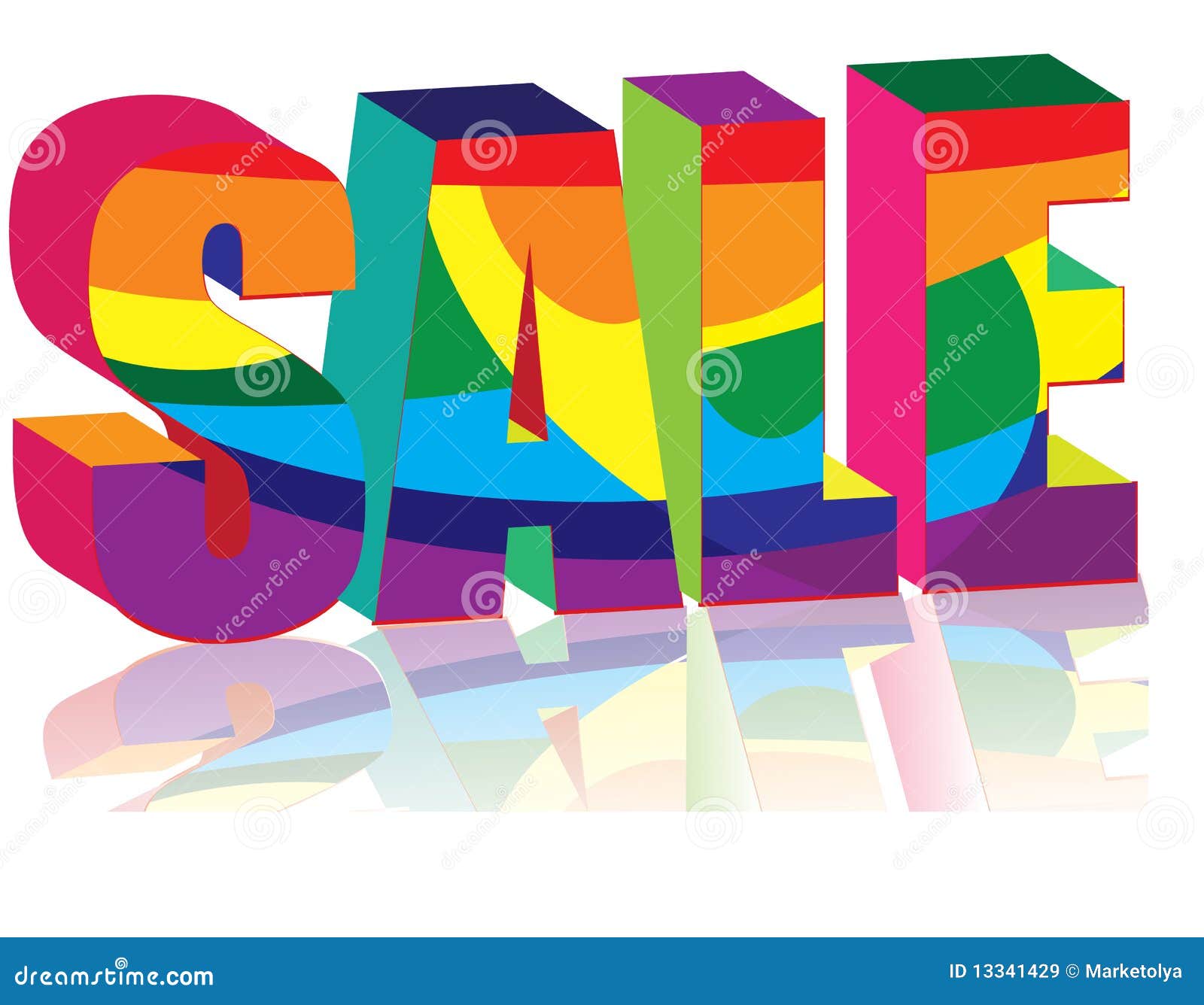 Bright sale stock vector. Illustration of print, promo 13341429