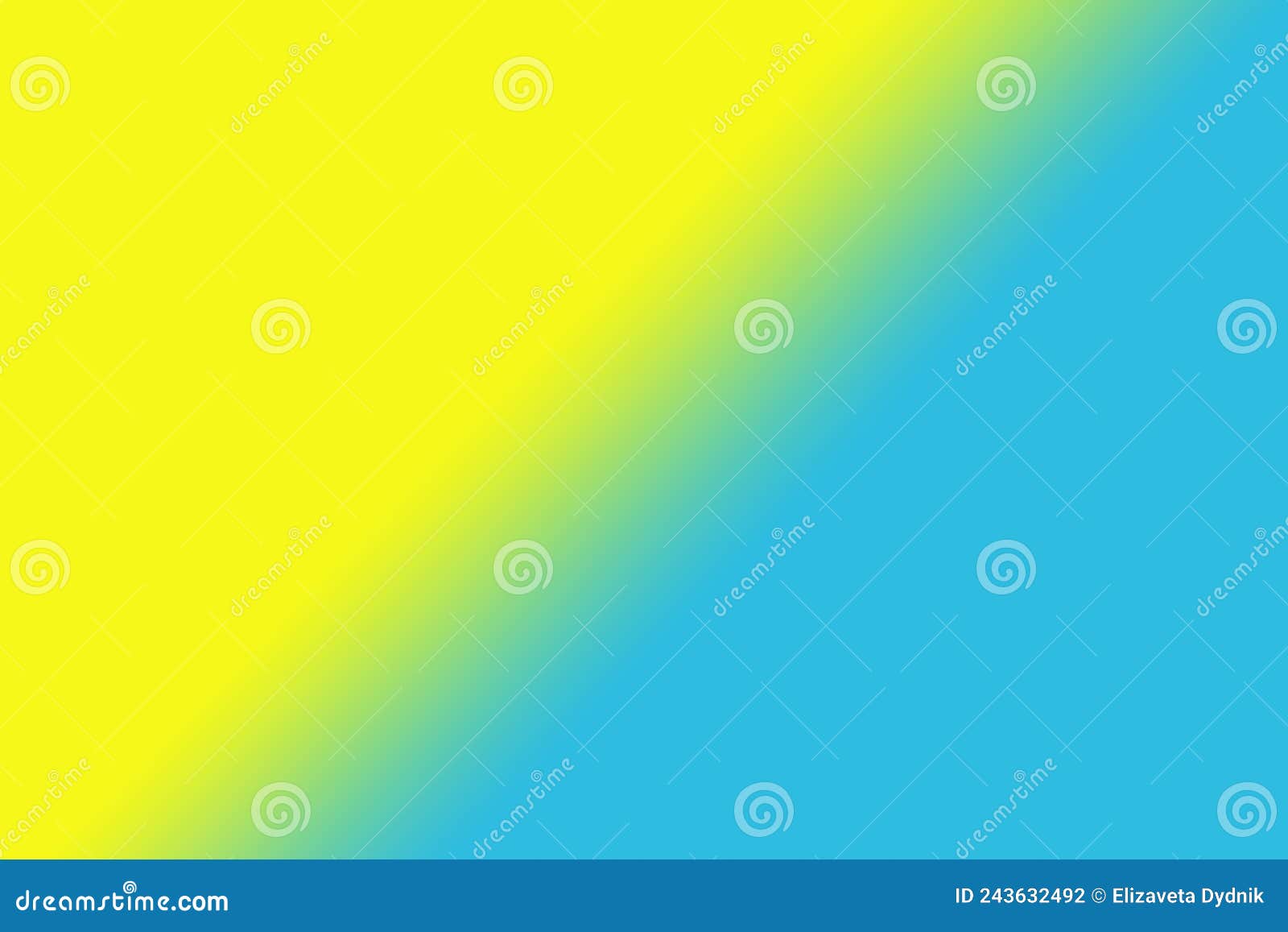 Bright Saturated Gradient of Blue and Yellow Colors. a Great Desktop