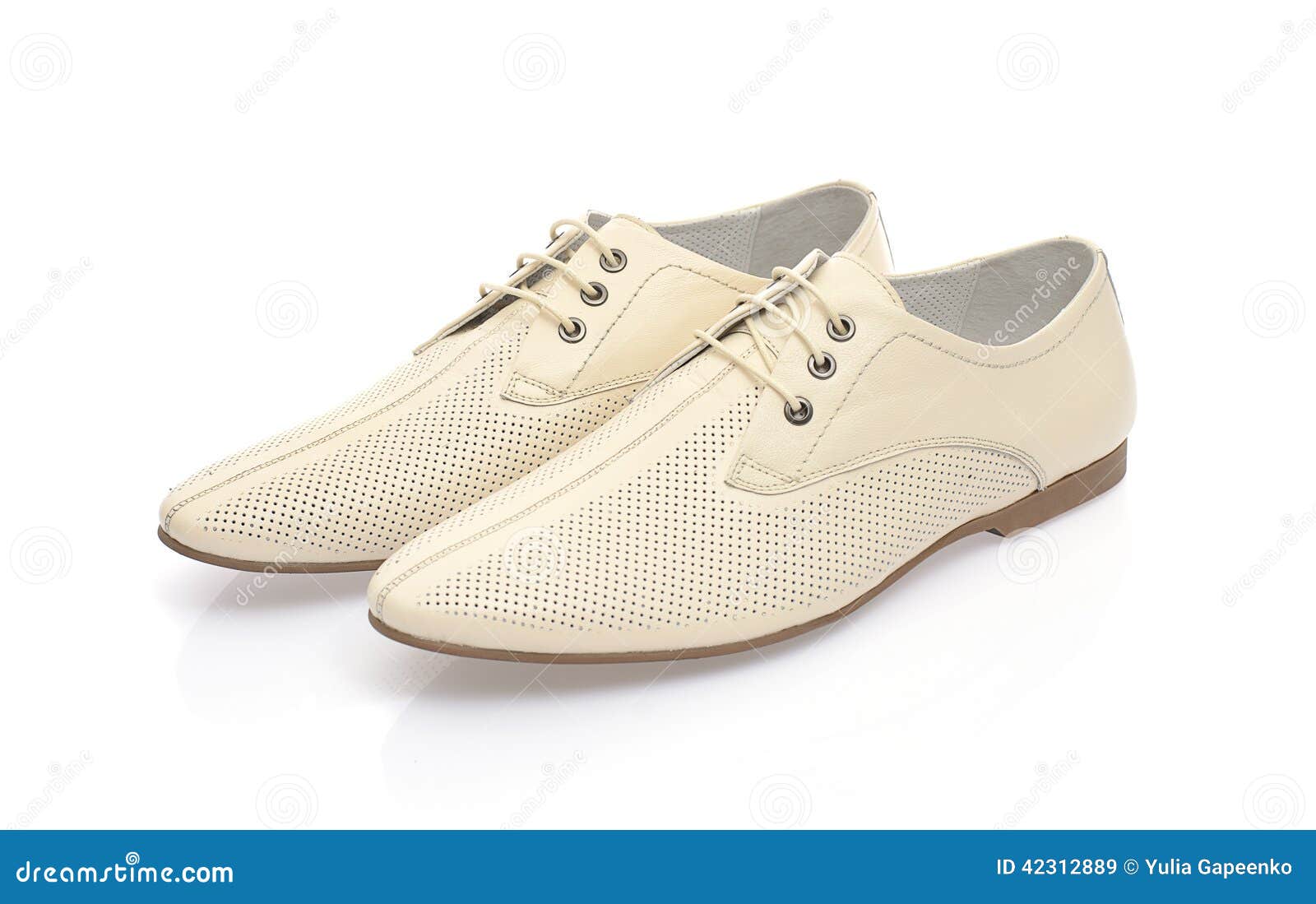Bright Shoes for Men. Isolated on White Background Stock Image Image