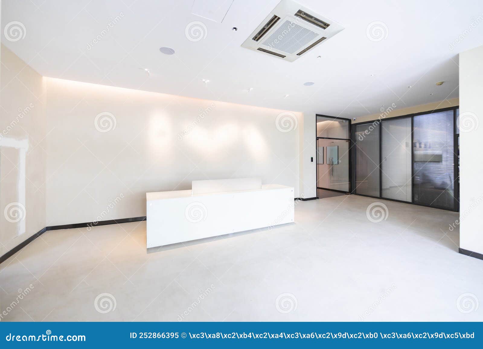 Bright and Spacious Front Desk Stock Image Image of flooring, desk
