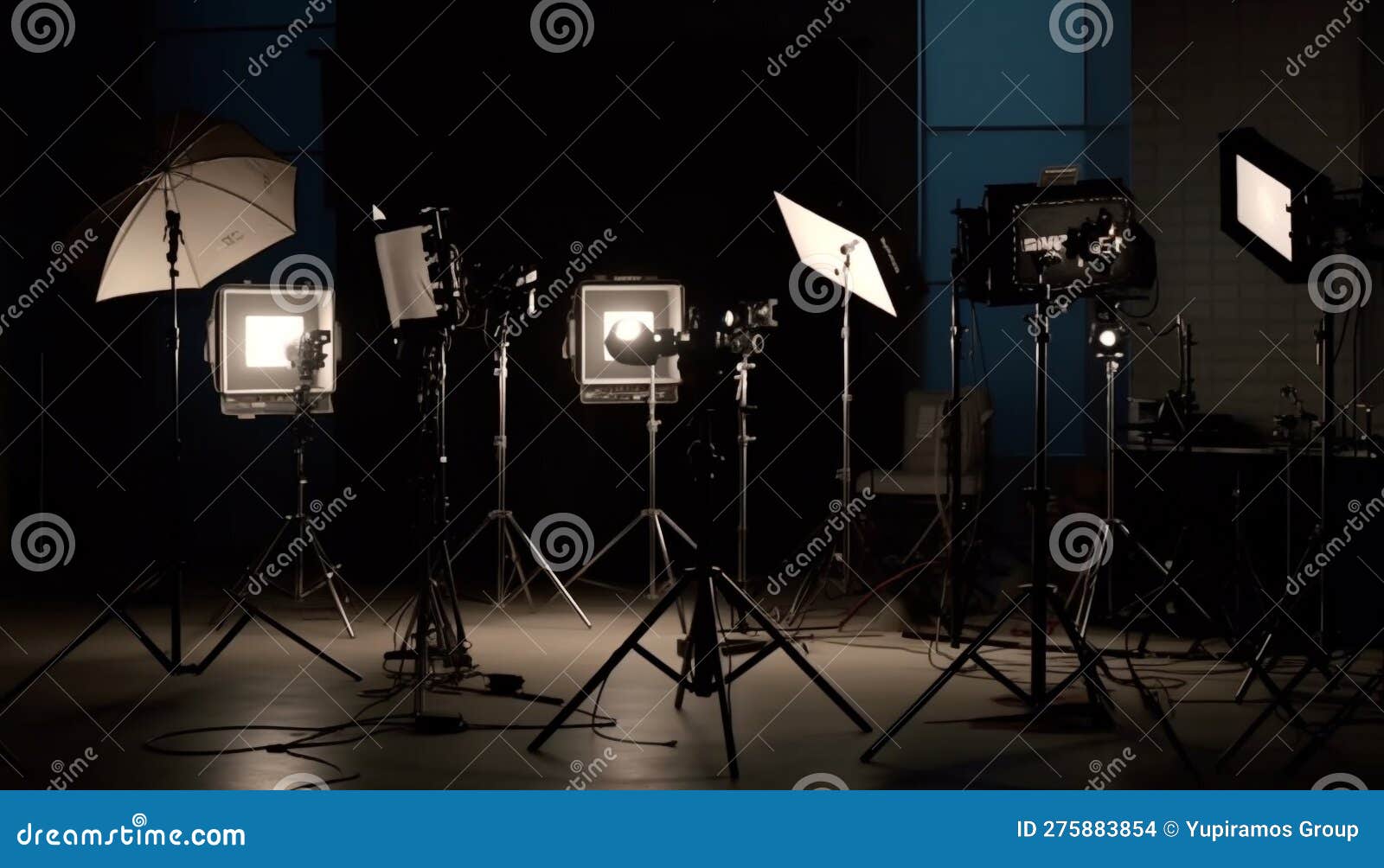 Bright Spotlight Illuminates Stage for Professional Performance