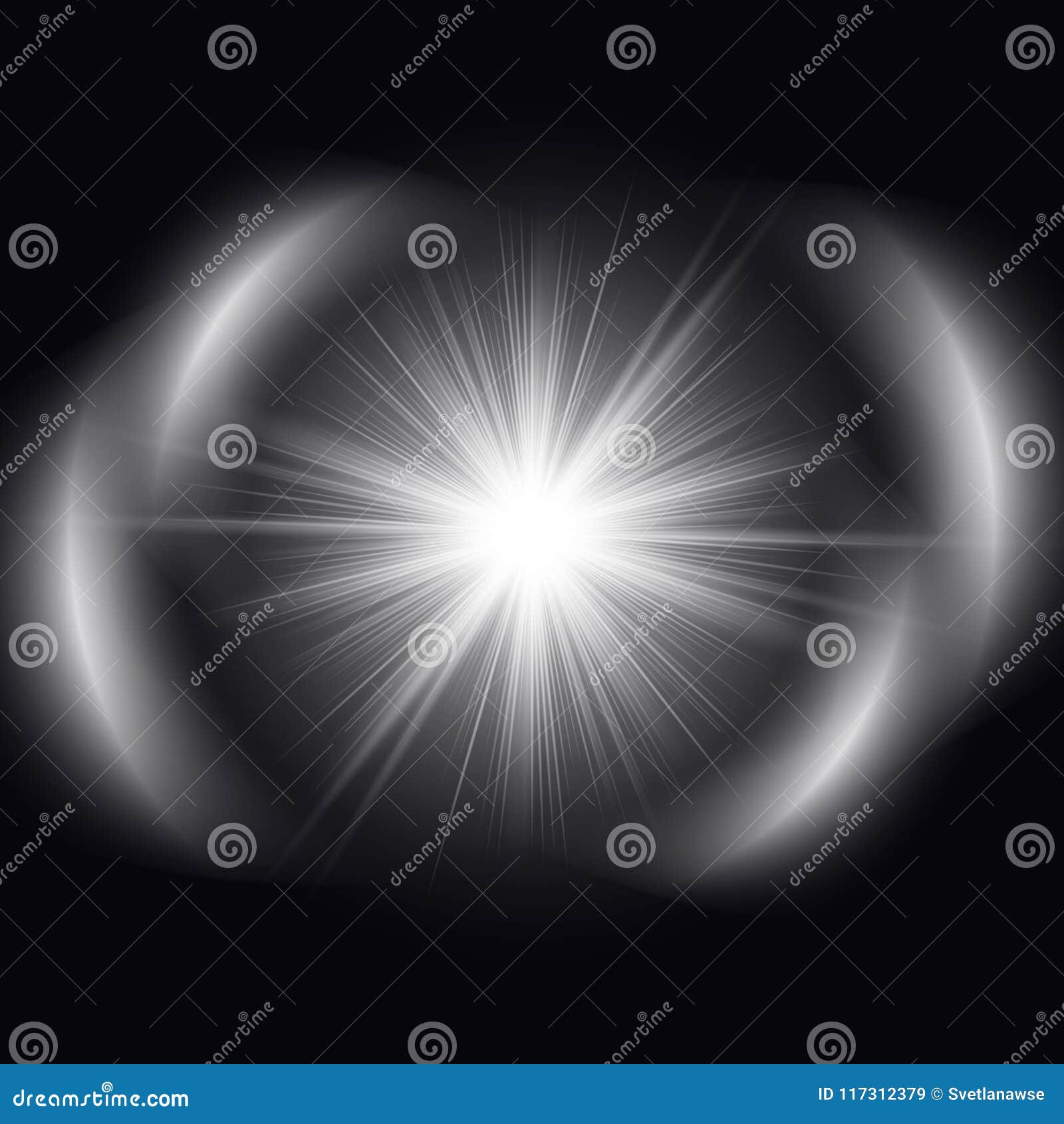 Bright Star Flash stock vector. Illustration of heat - 117312379