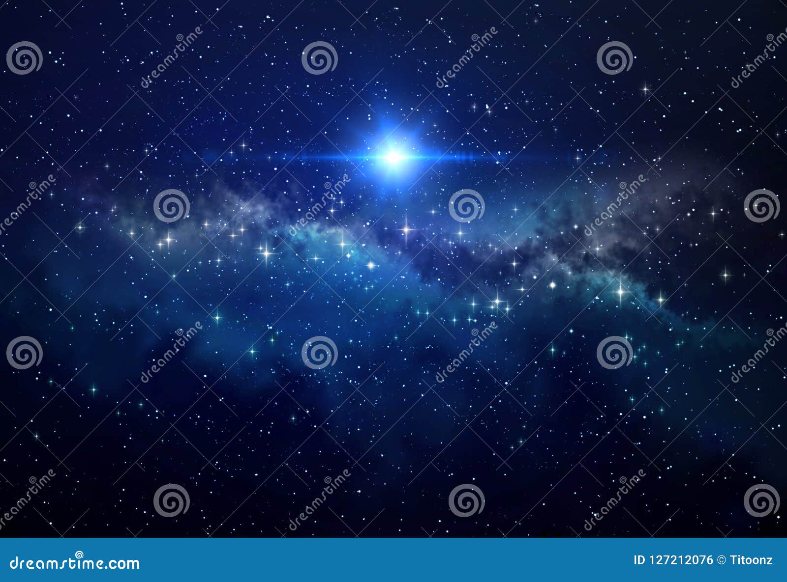 bright star in outer space