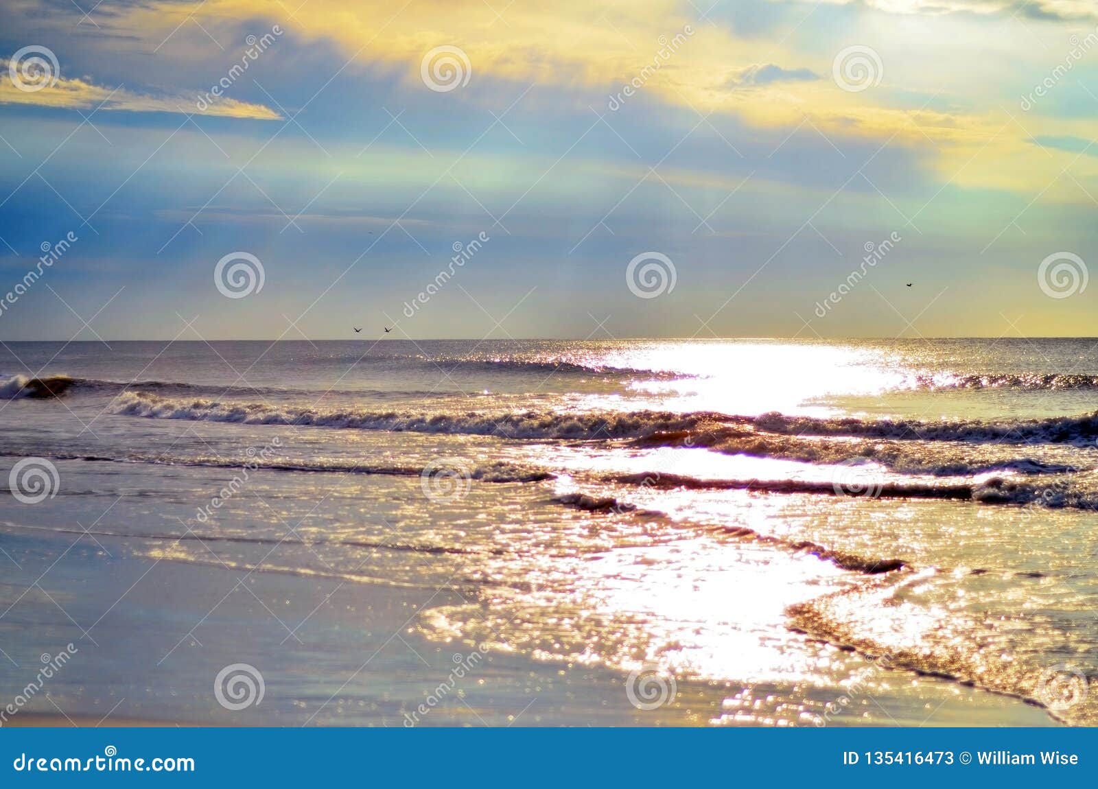 beach tide sunrise on hilton head island