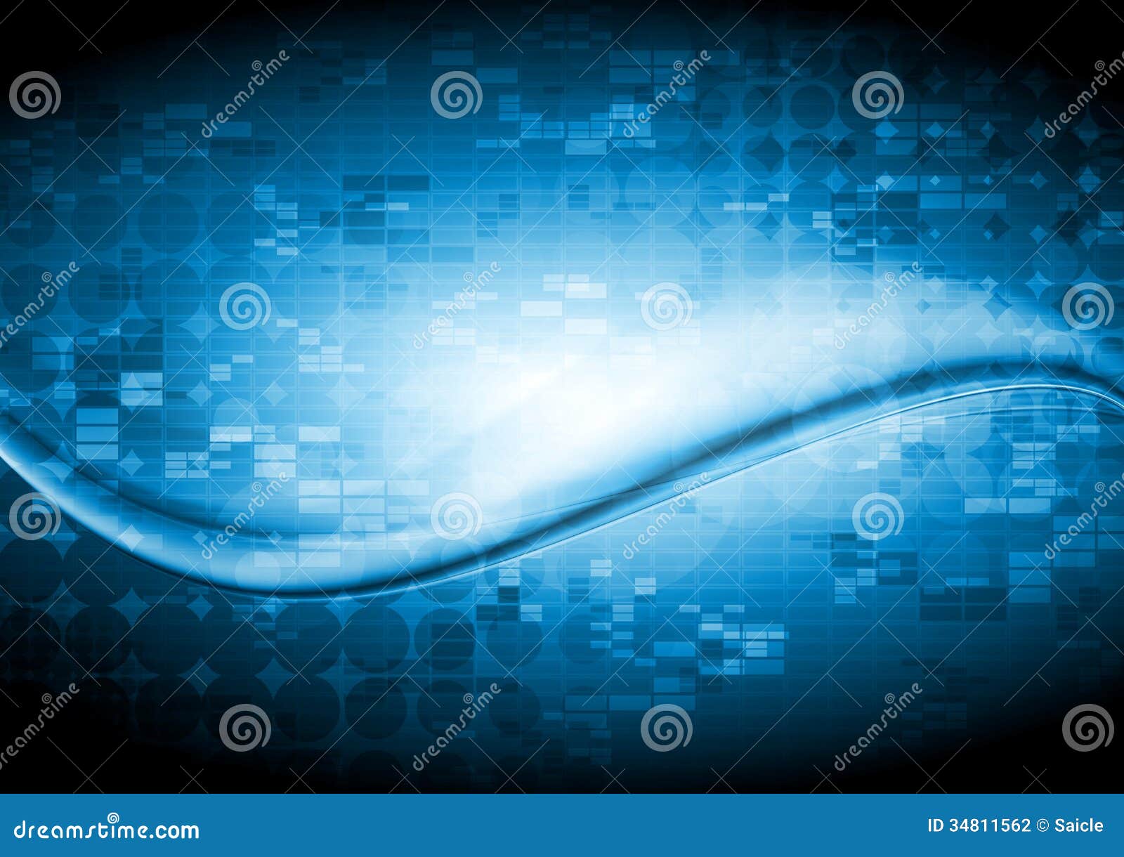 Bright waves abstract wavy background. Vector bright hi-tech waves design