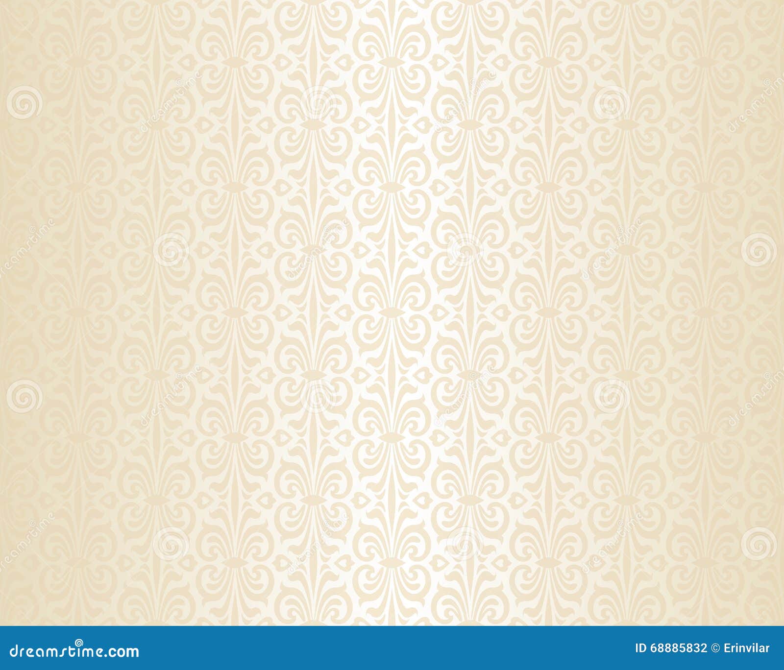 Bright Wedding Beige Vintage Wallpaper Background Stock Vector