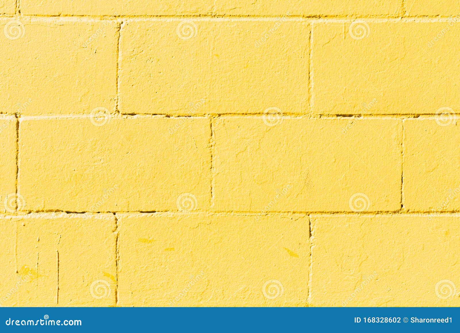Bright Yellow Concrete Bricks Background Texture Stock Photo Image of