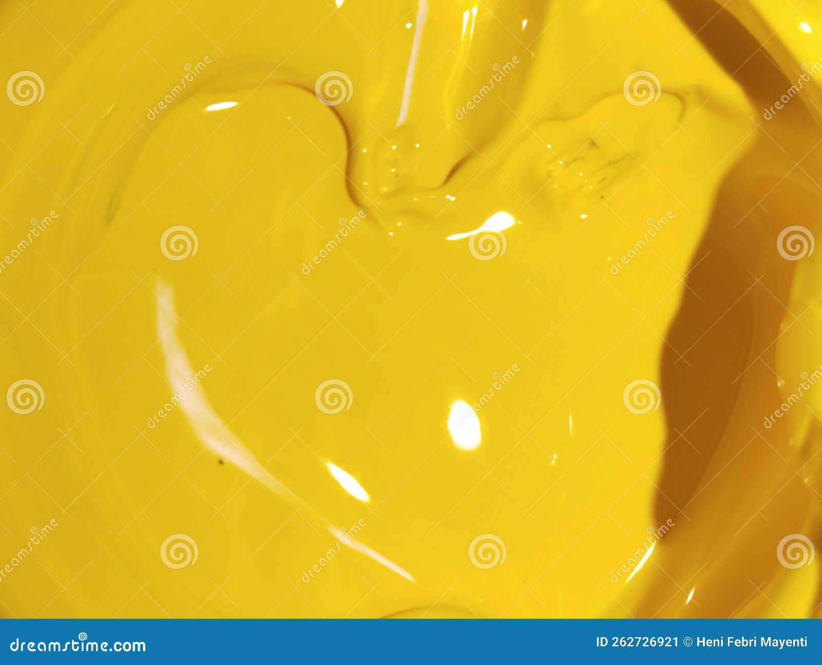 Bright Yellow Liquid Acrylic Paint Stock Image Image of yellow