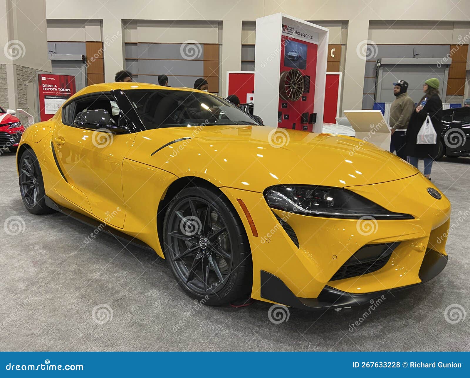 Yellow car toyota