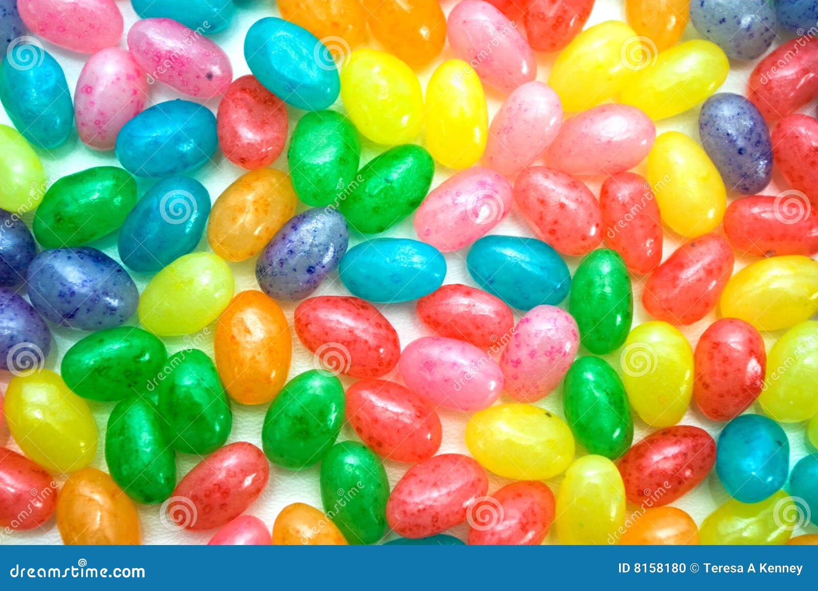 brightly colored jelly beans