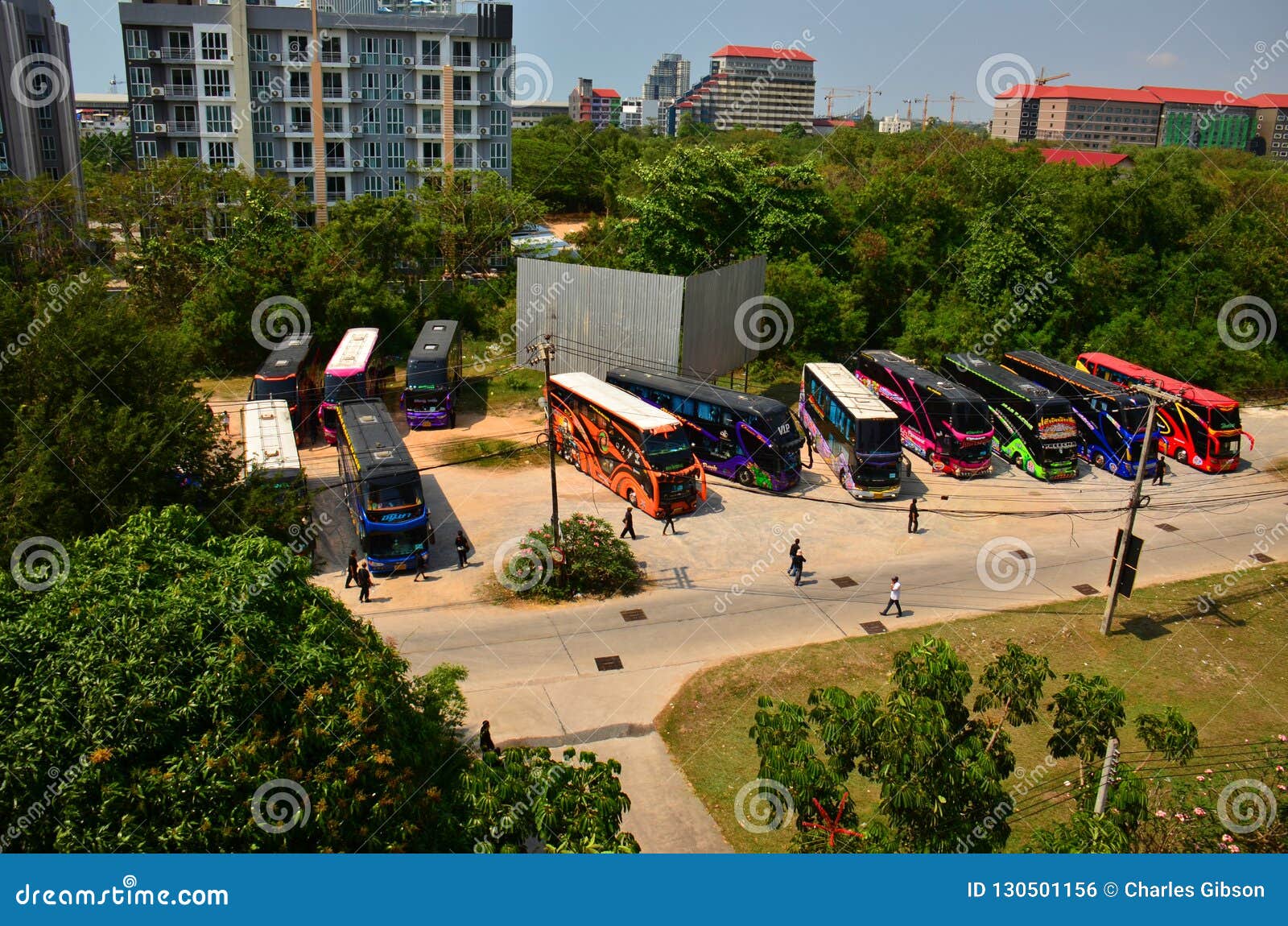 tourist buses vacation